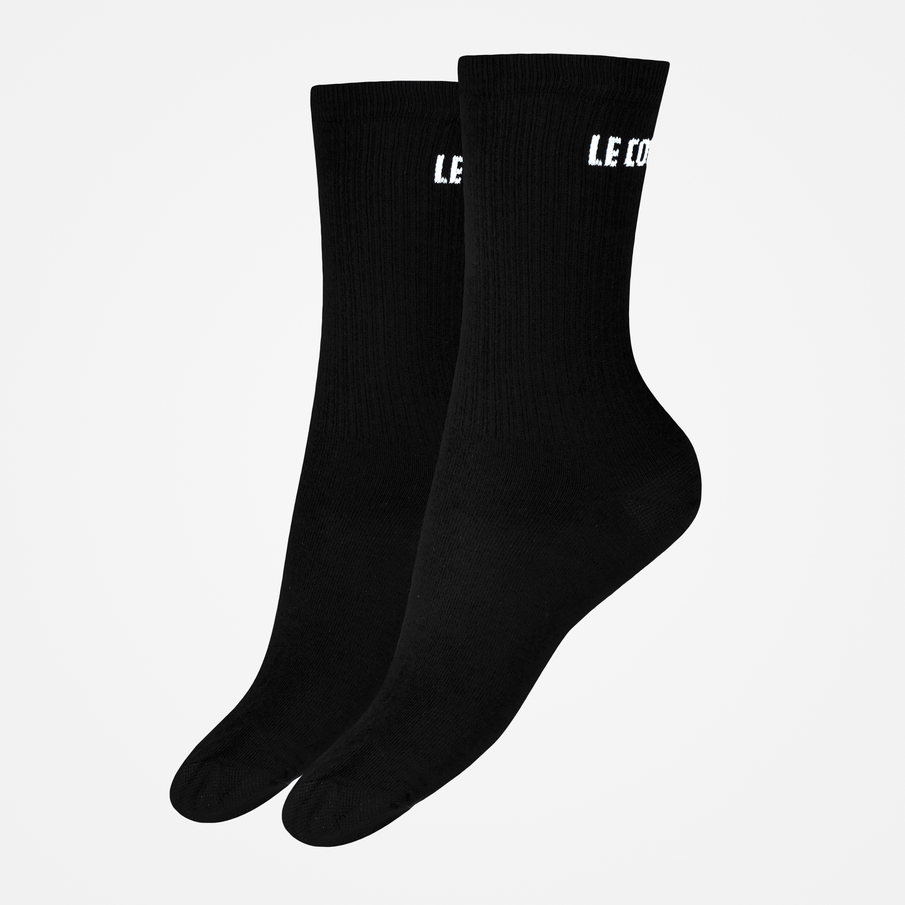 2210751-ESS Chaussettes Haute X2 N°1 black  | Calcetines Unisex