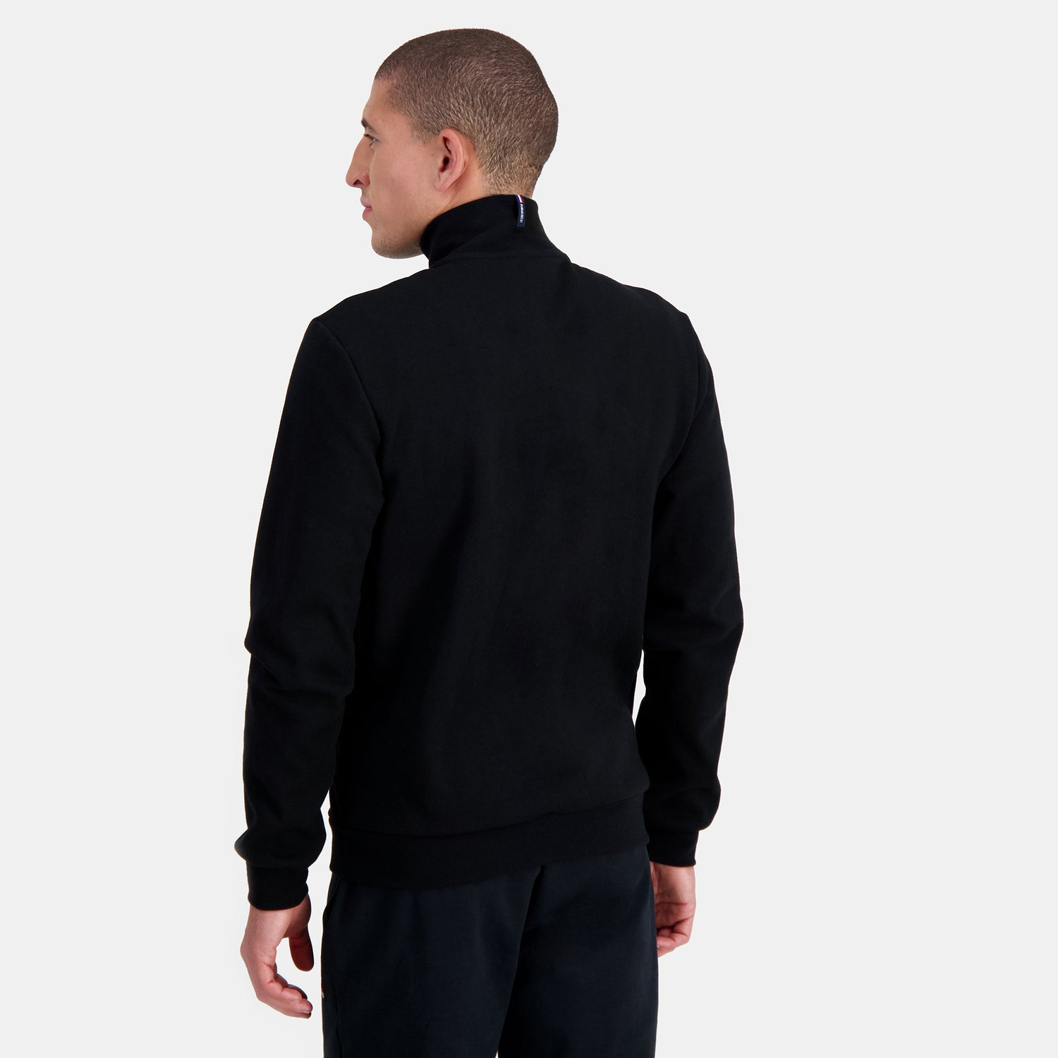 2310561-ESS FZ Sweat N°4 M black  | Zip-Up Sweatshirtshirt for men