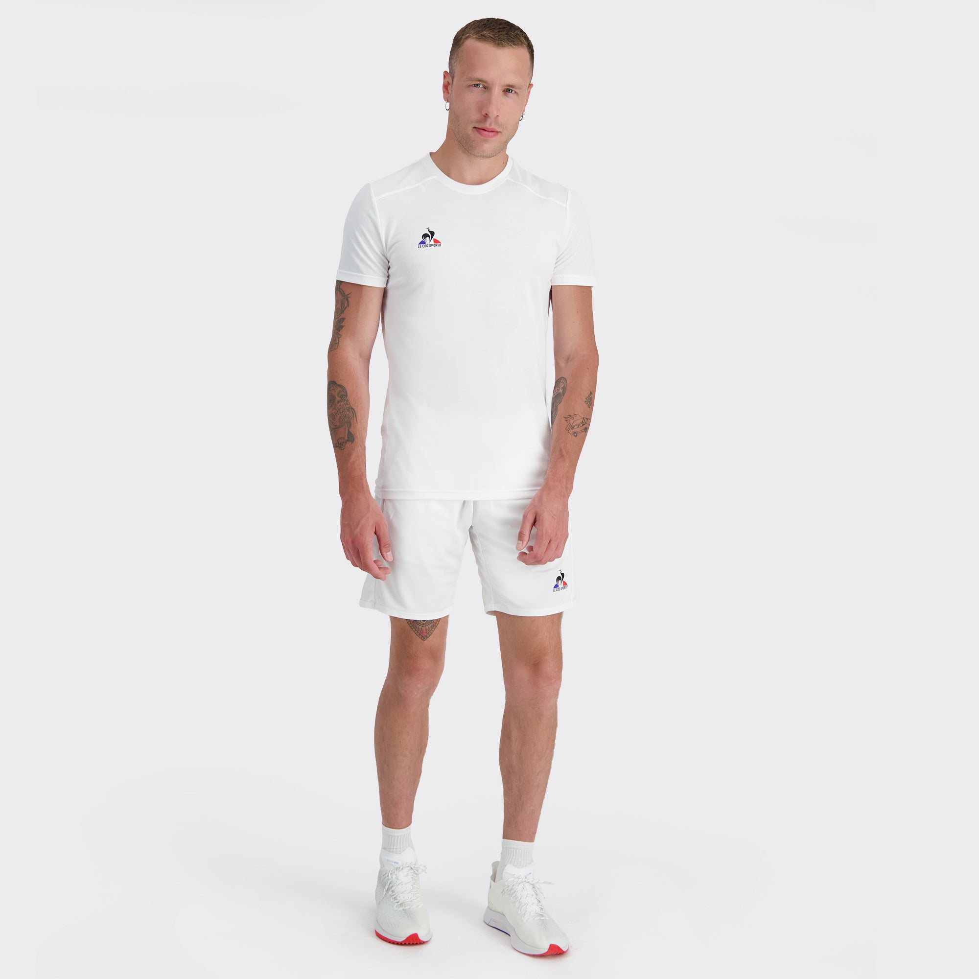 2320135-TENNIS Tee SS N°4 M new optical white  | T-Shirt for men