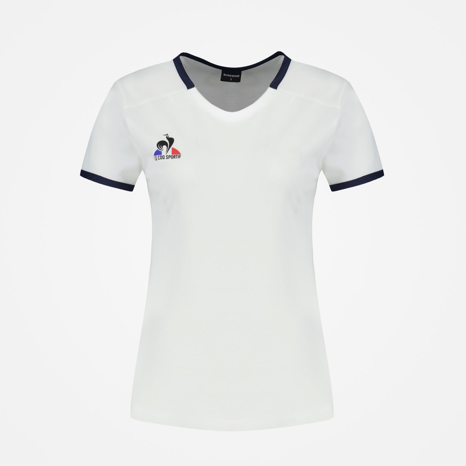 2320148-TENNIS Tee SS N°2 W new optical white/dr  | Camiseta Mujer