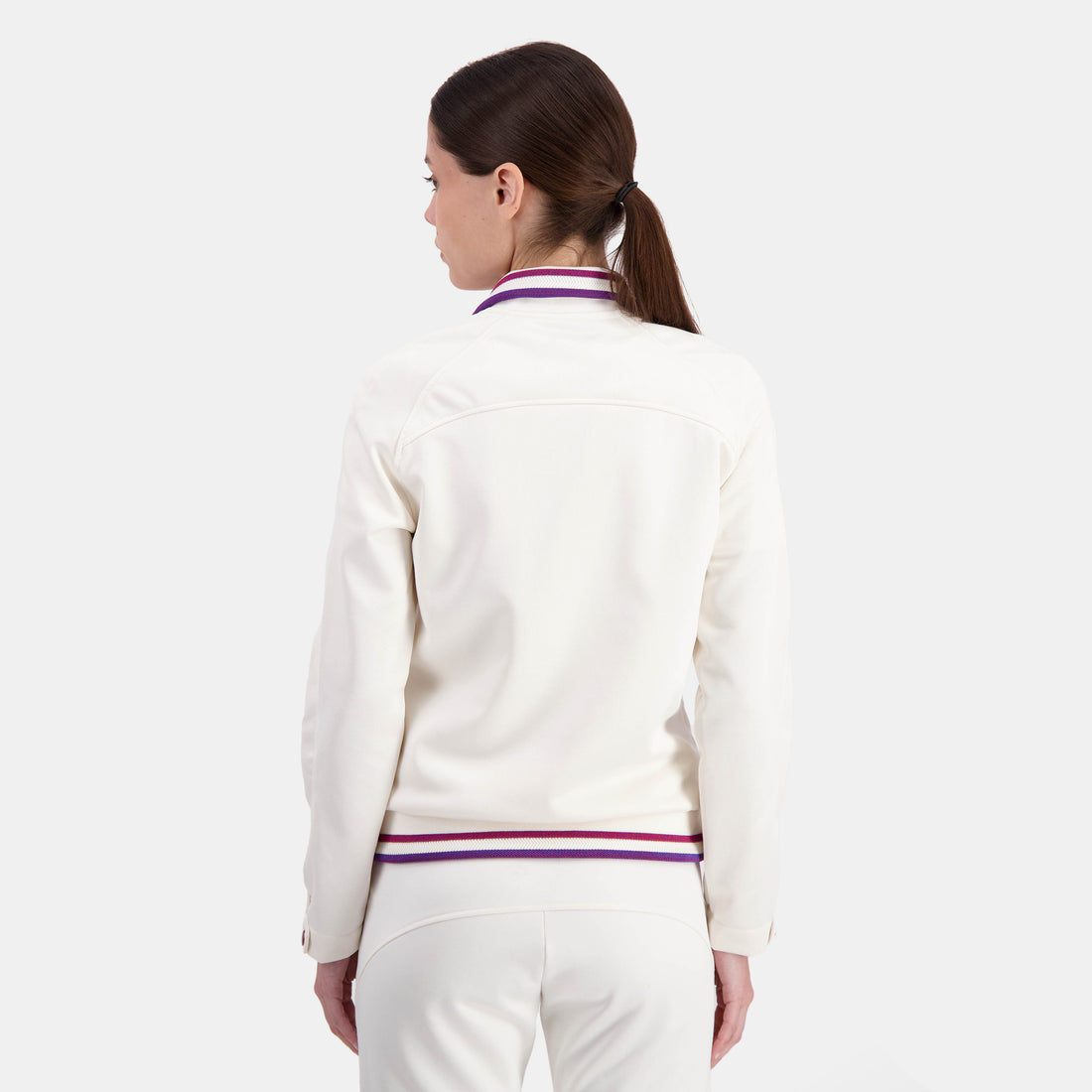 2410077-EFRO 24 FZ Sweat N°1 W écru  | Zip-Up Sweatshirtshirt for women