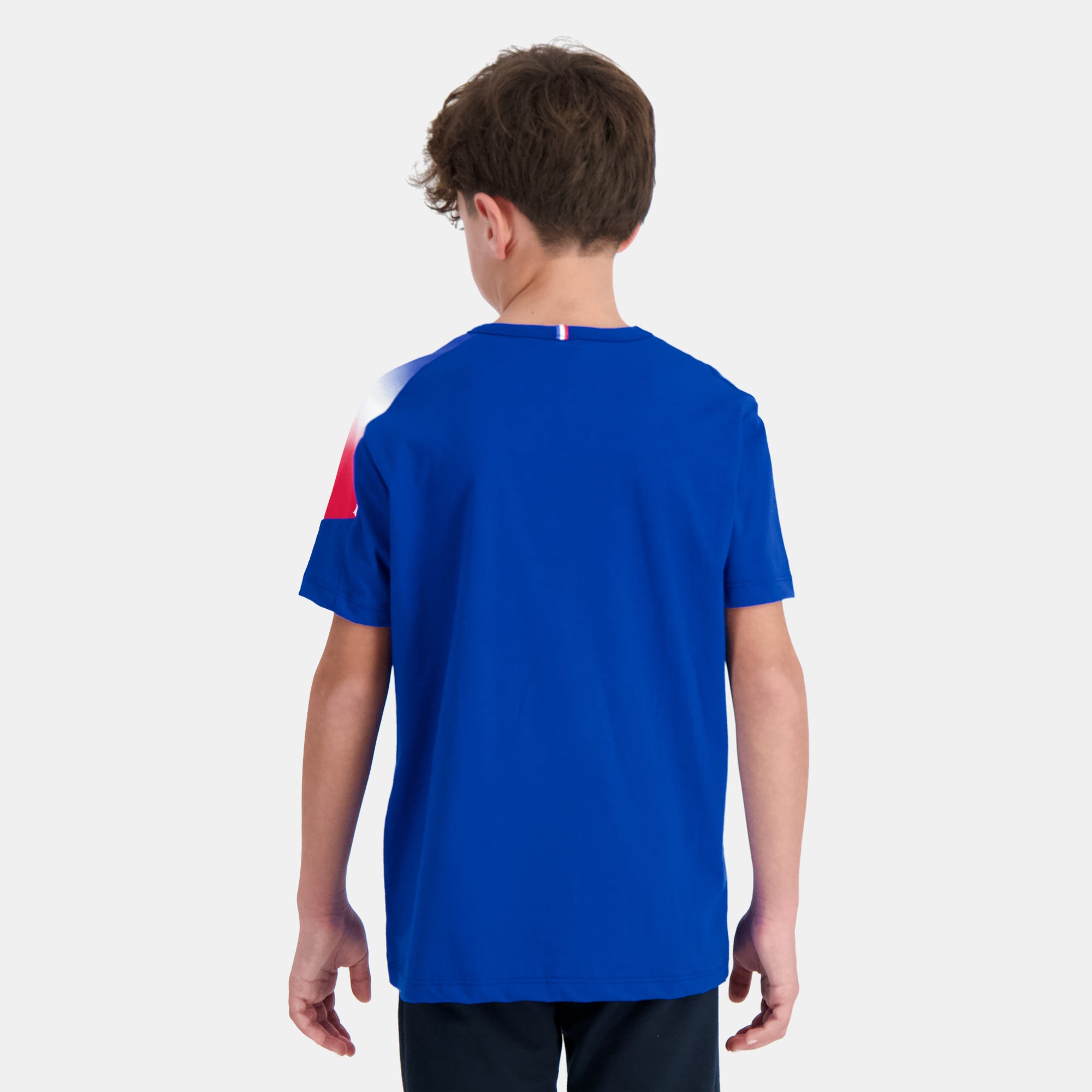 2410145-TRI Tee SS N°1 Enfant bleu electro  | Camiseta para Niño