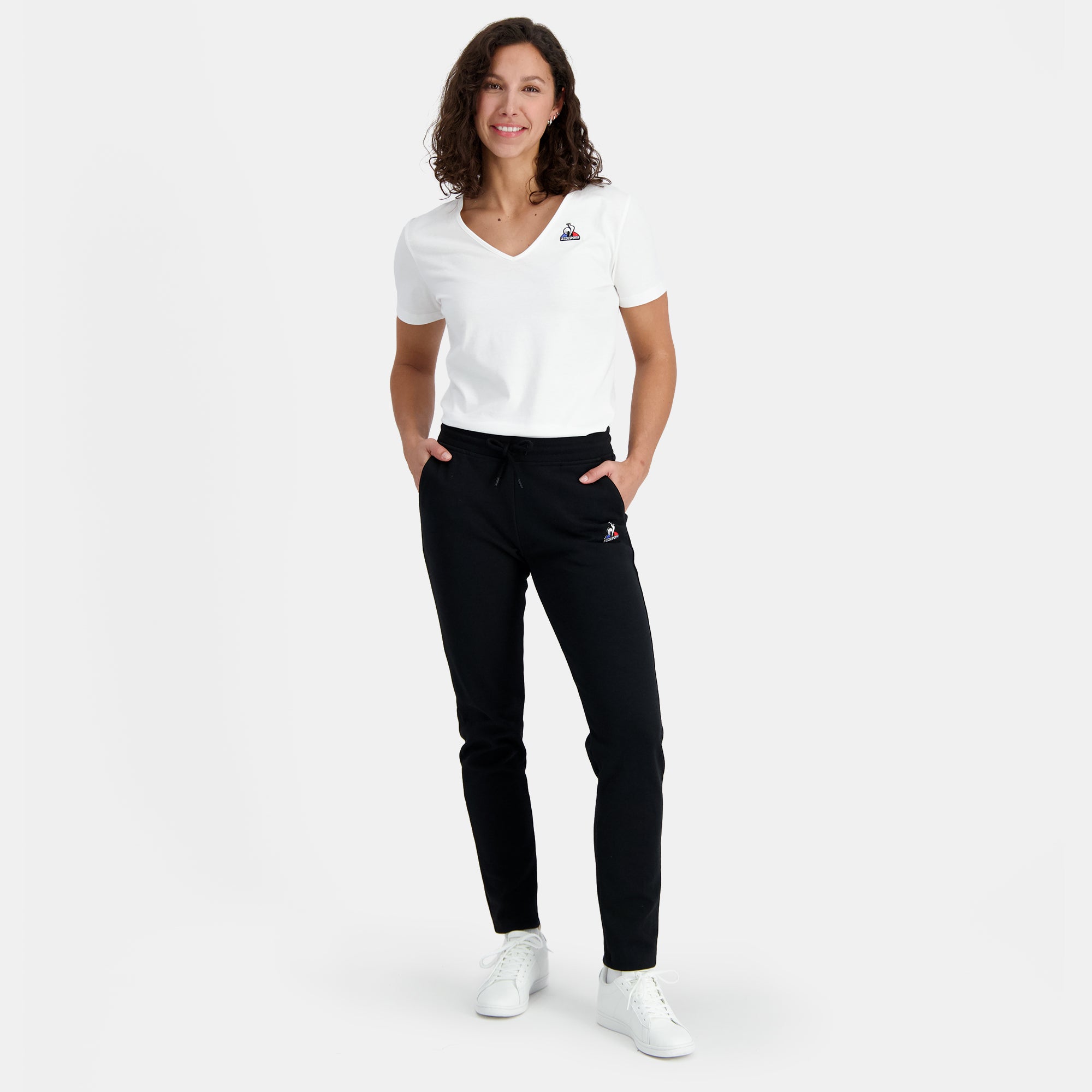 2410176-ESS Pant Slim N°1 W black  | Trousers Slim for women