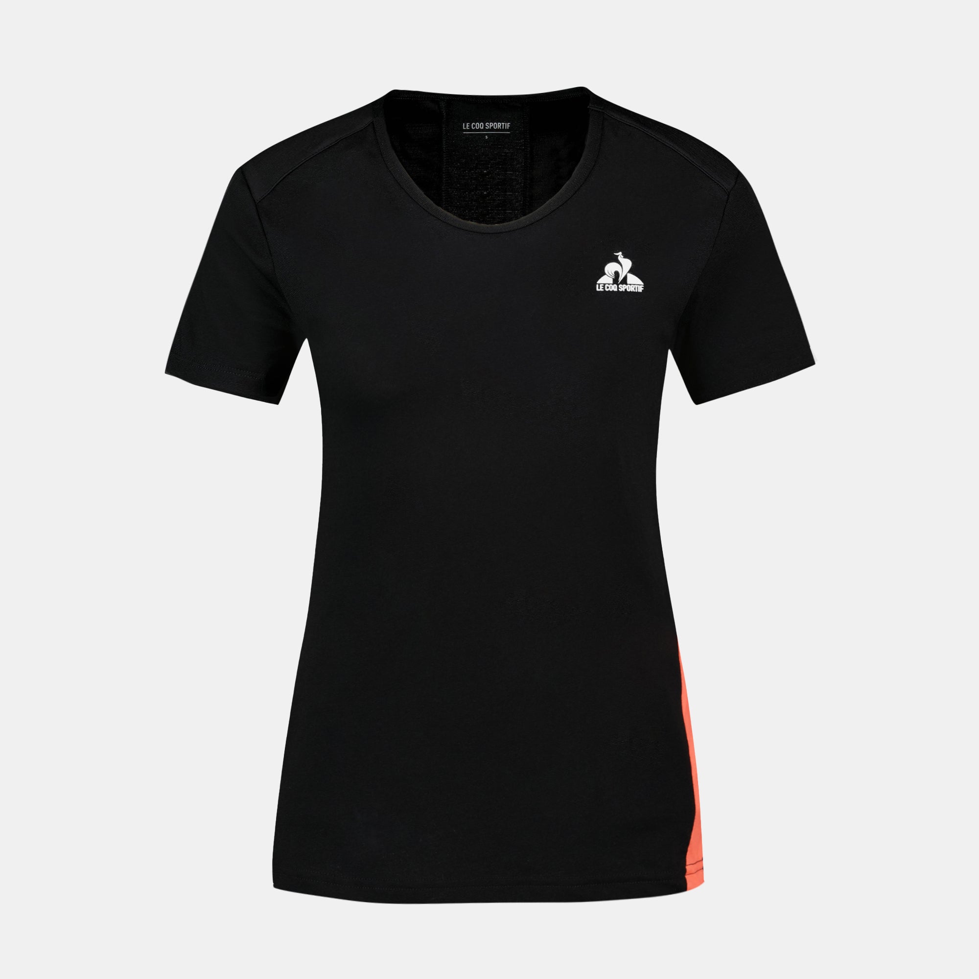 2410233-TRAINING Tee SS N°1 W black/orange perf  | T-Shirt for women