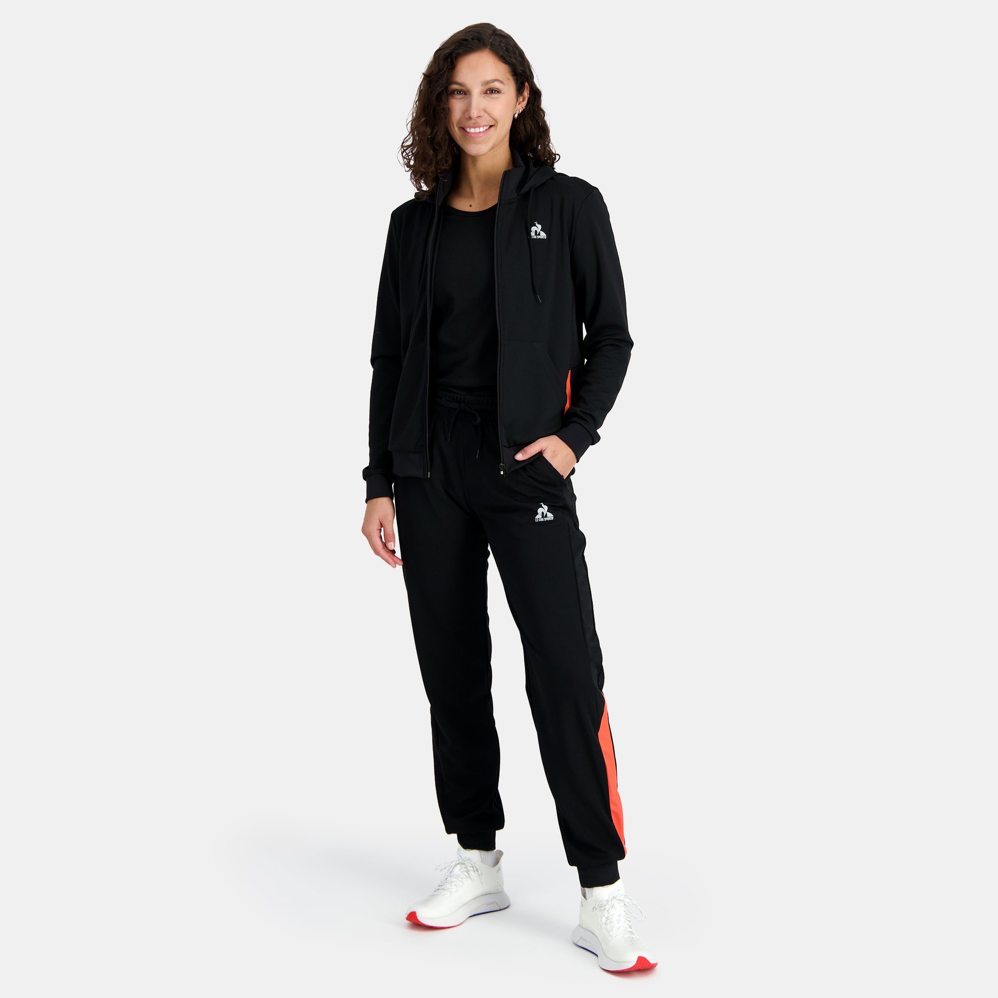2410240-TRAINING Pant N°1 W black/orange perf  | Pantalón de sport Mujer