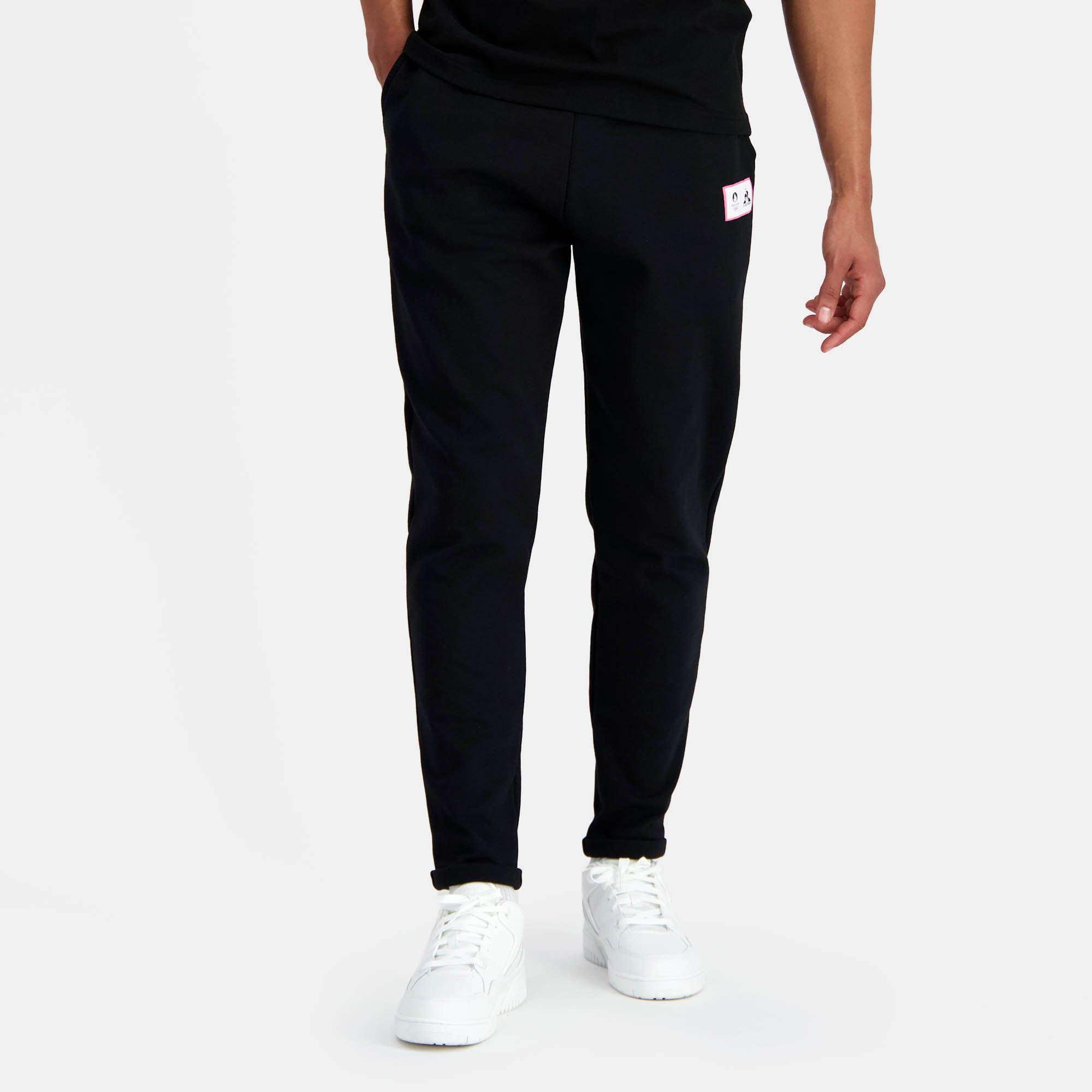 2410265-ESS P24 Pant Carotte N°1 M black | Pantalon coupe carotte Homme