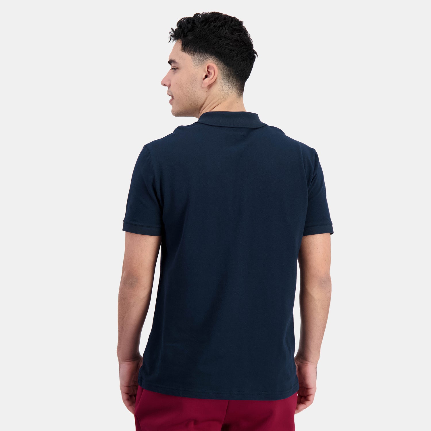 2410408-ESS T/T Polo SS N°1 M dark velvet  | Polo Shirt for men en jersey piqué coton