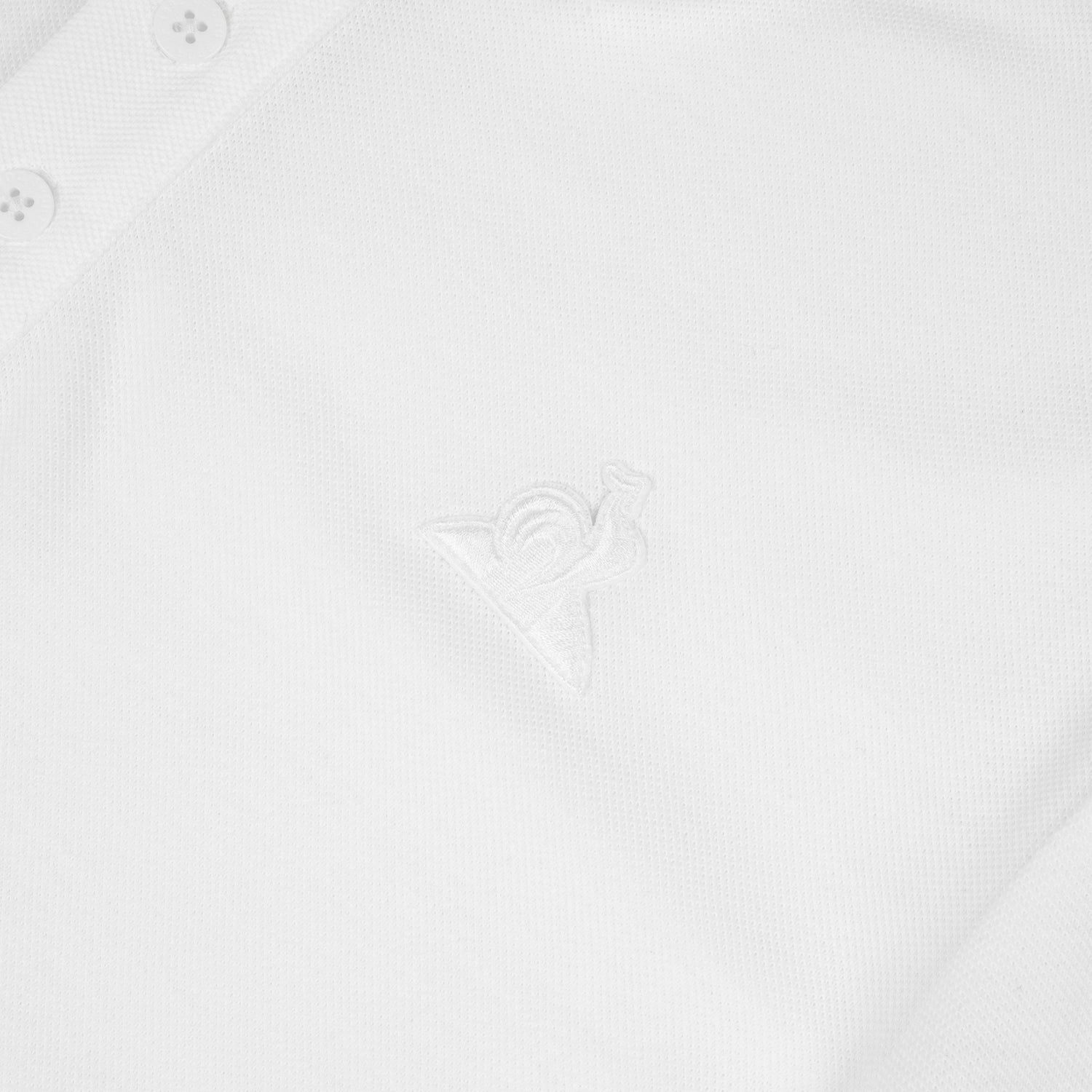 2410409-ESS T/T Polo SS N°1 M new optical white  | Polo Uomo en jersey piqué coton