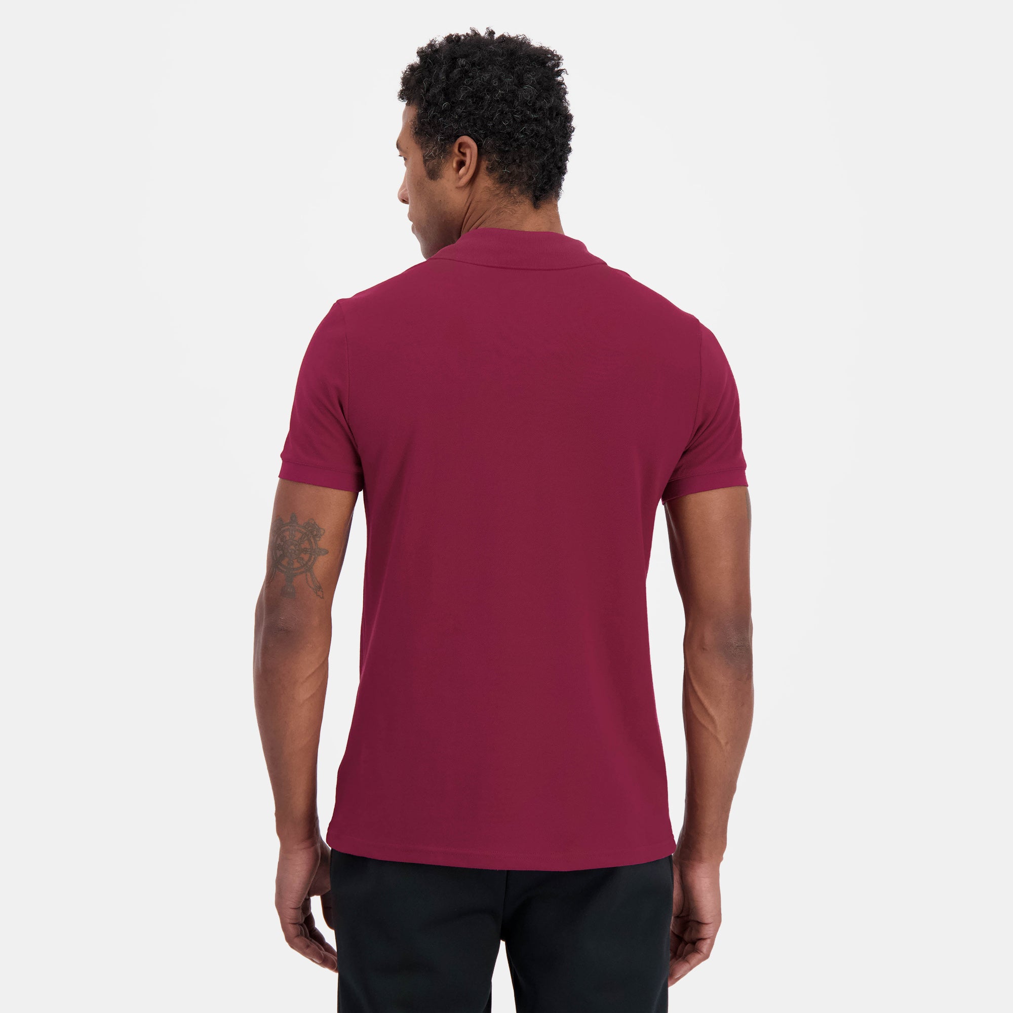 2410411-ESS T/T Polo SS N°1 M rambo red  | Polo Shirt for men en jersey piqué coton