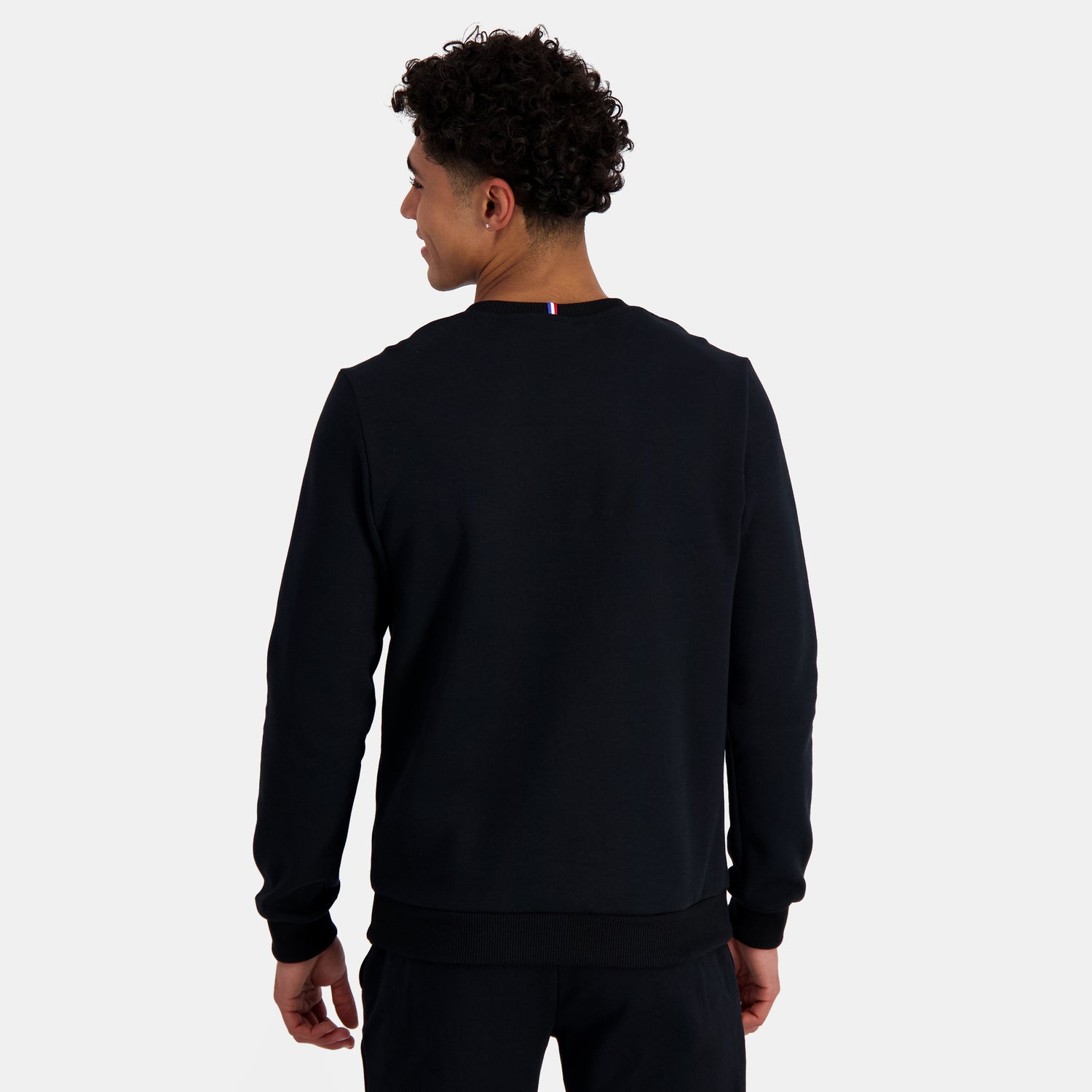 2410413-ESS T/T Crew Sweat N°1 M black  | Round-Neck Sweatshirtshirt for men