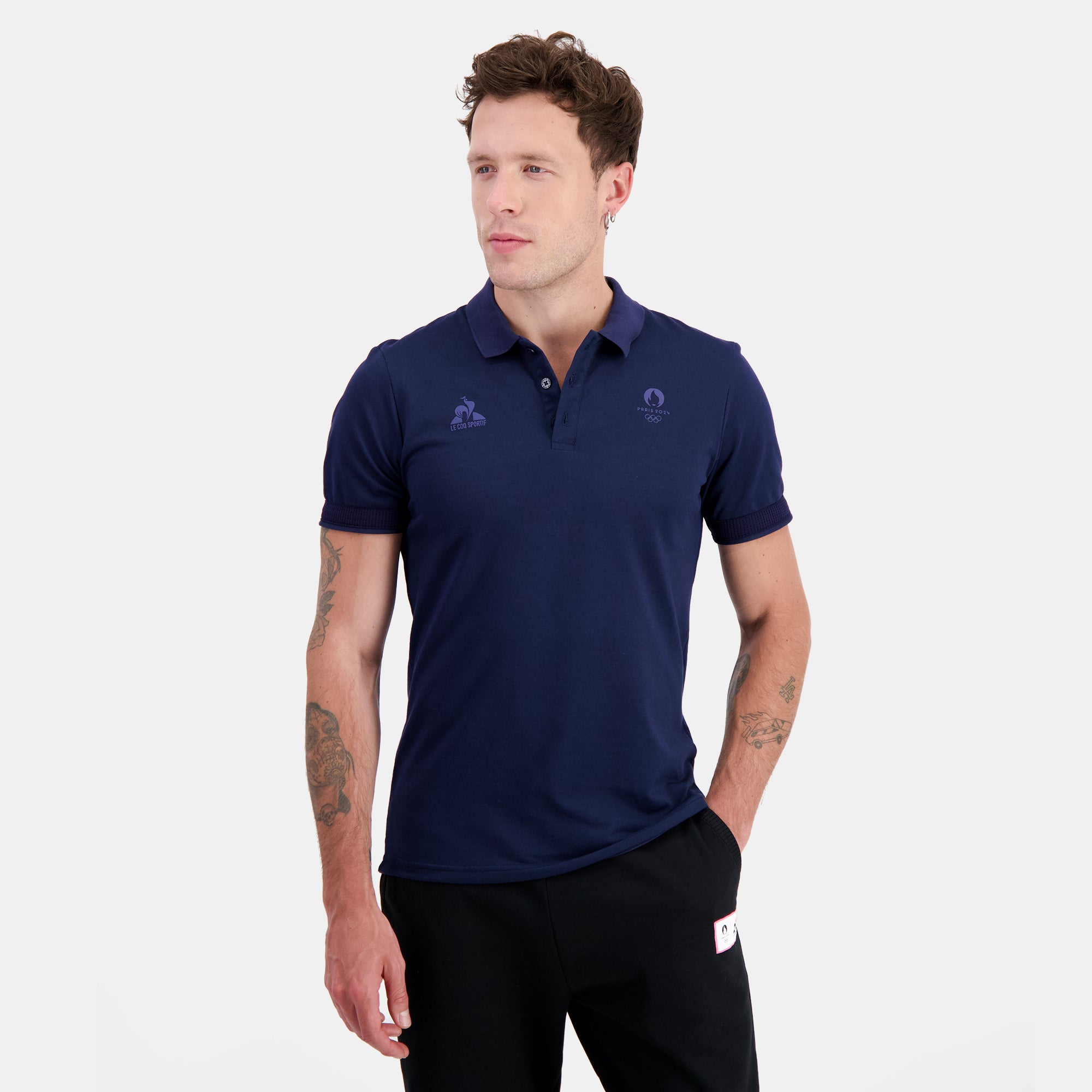 2411052-ESS P24 Polo SS N°2 M bleu nuit  | Polo Uomo