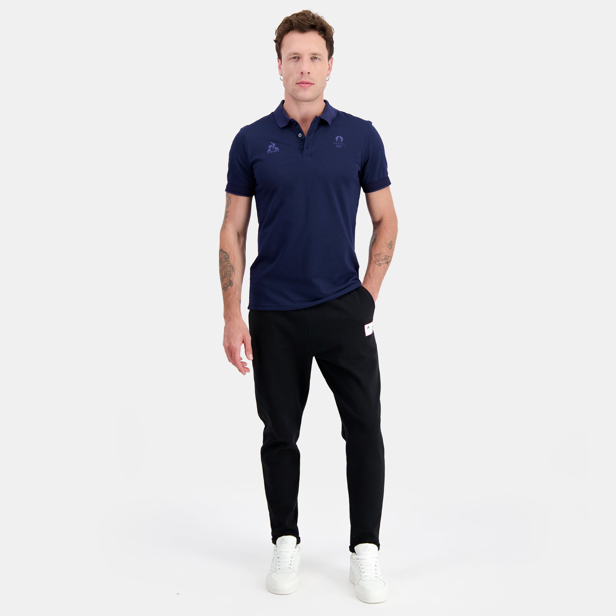 2411052-ESS P24 Polo SS N°2 M bleu nuit | Polo Homme