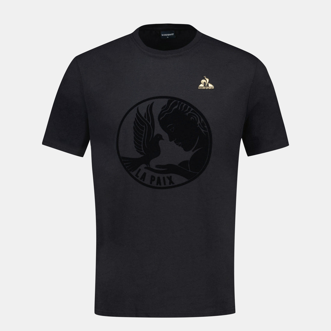 2411173-LA PAIX Tee SS N°1 M black  | T-Shirt motif «La Paix» für Herren