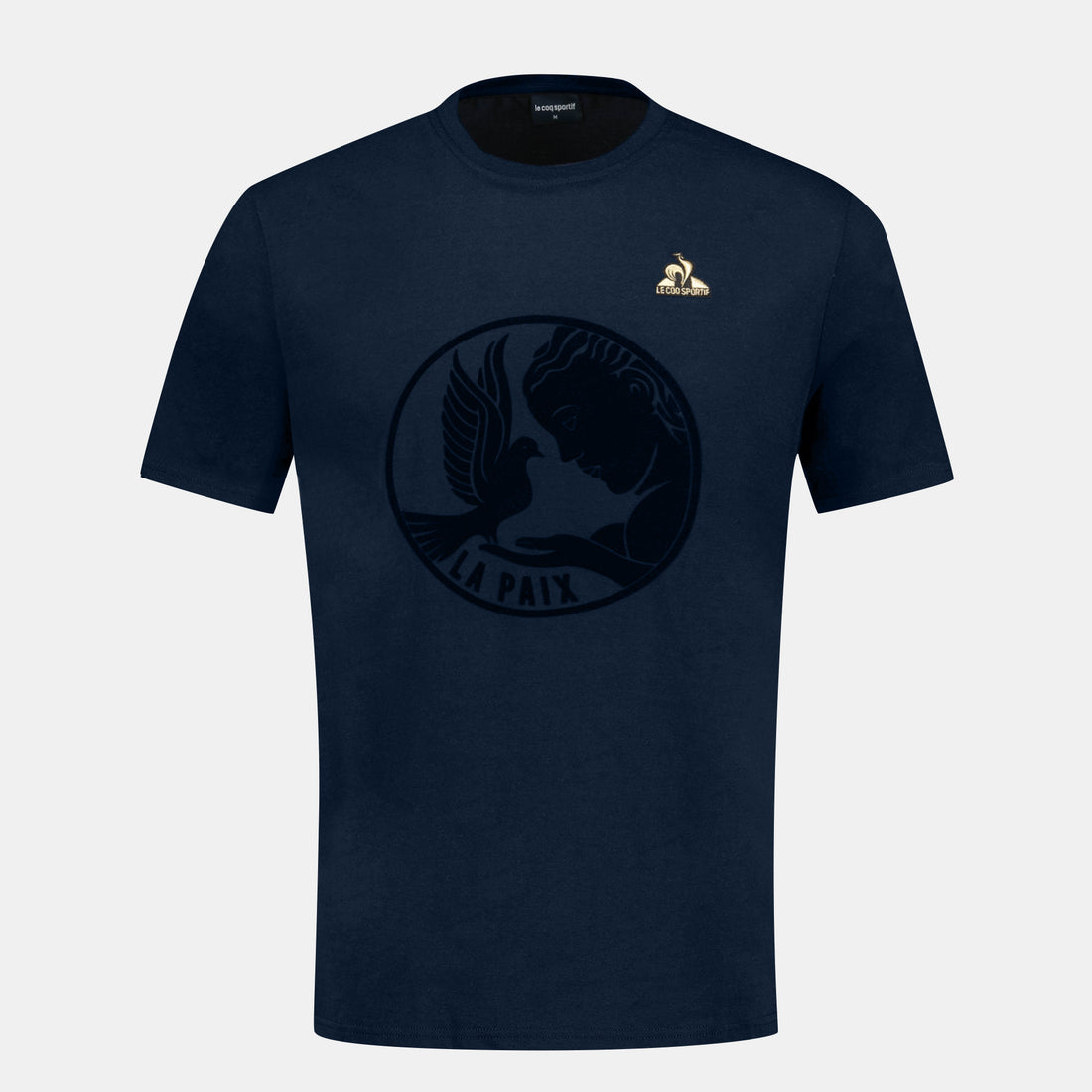 2411174-LA PAIX Tee SS N°1 M sky captain  | T-Shirt motif «La Paix» für Herren