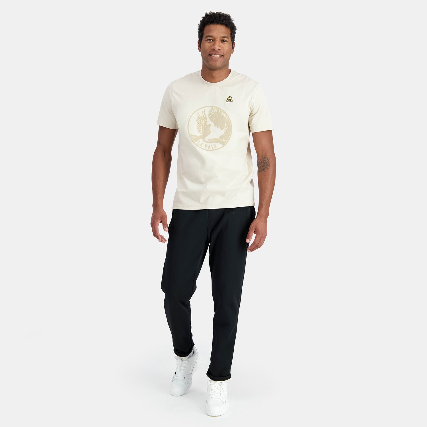 2411176-LA PAIX Tee SS N°1 M peyote | T-shirt motif «La Paix»  Homme