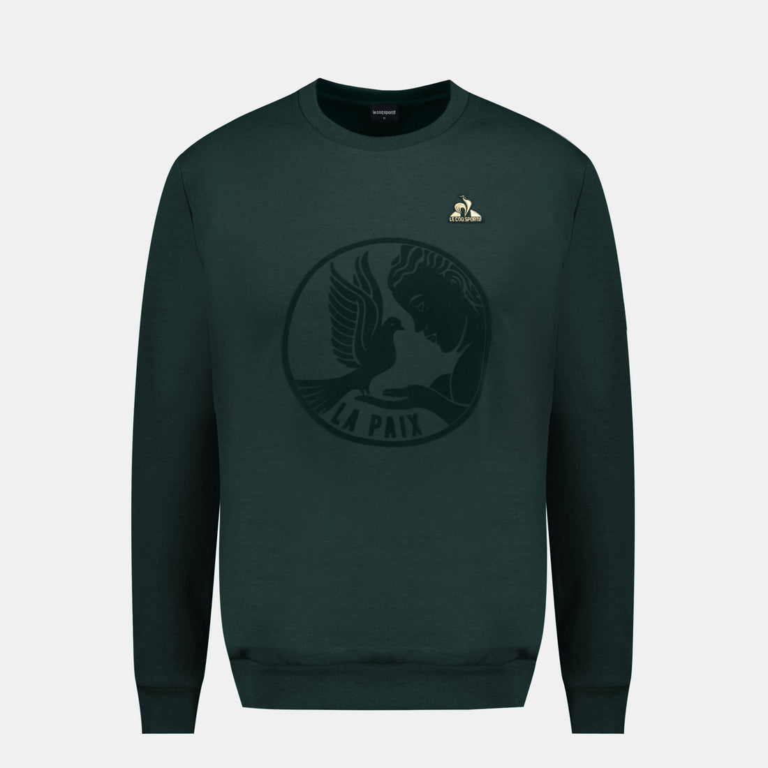 2411179-LA PAIX Crew Sweat N°1 M scarab  | Round-Neck Sweatshirtshirt motif «La Paix» for men