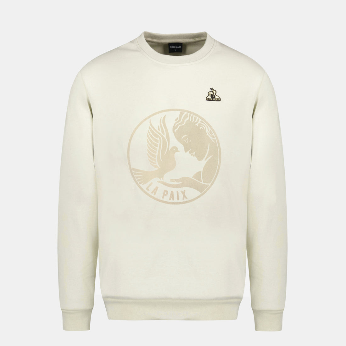 2411180-LA PAIX Crew Sweat N°1 M peyote  | Round-Neck Sweatshirtshirt motif «La Paix» for men