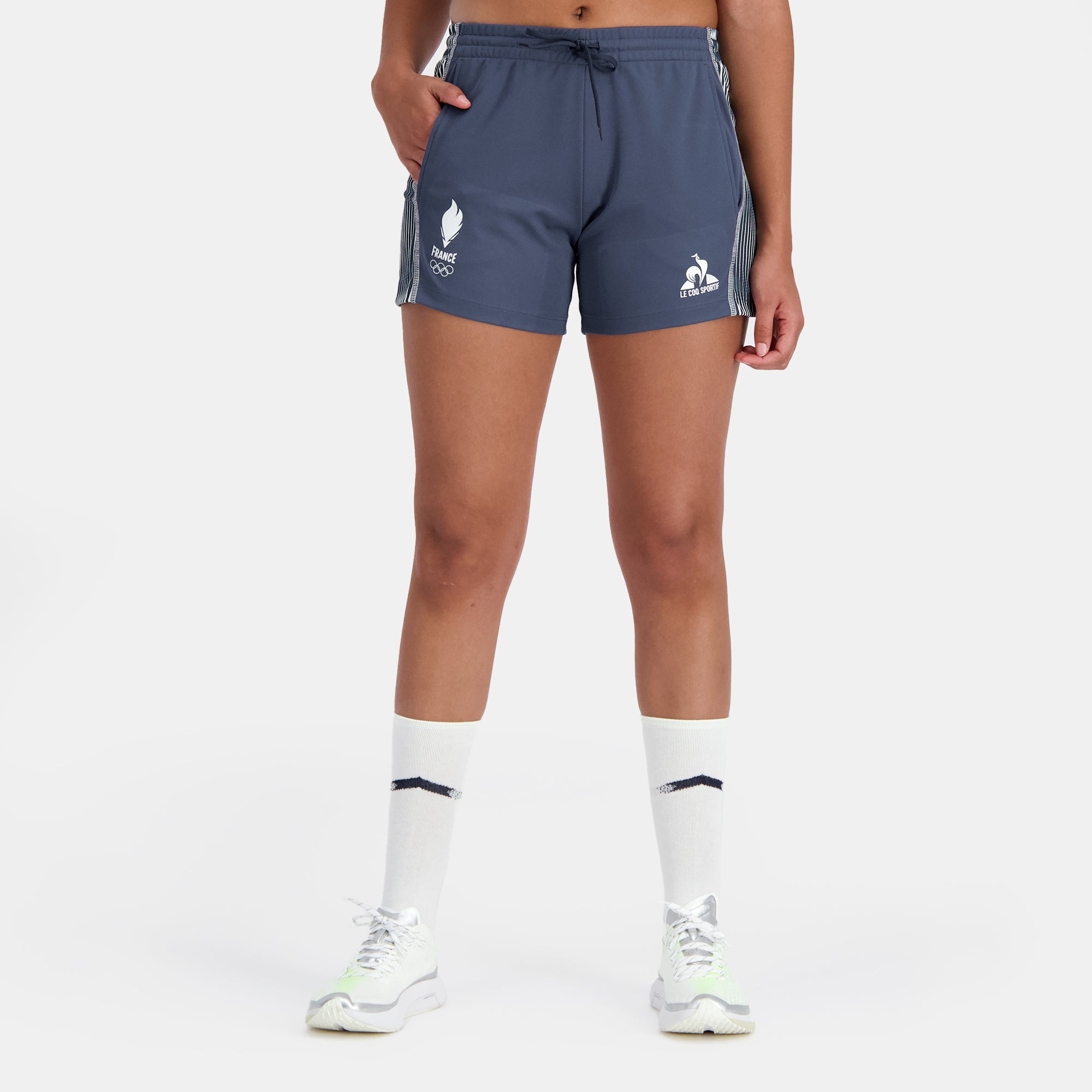 2420521-O TRAINING Short N°2 W insignia blue  | Shorts for women