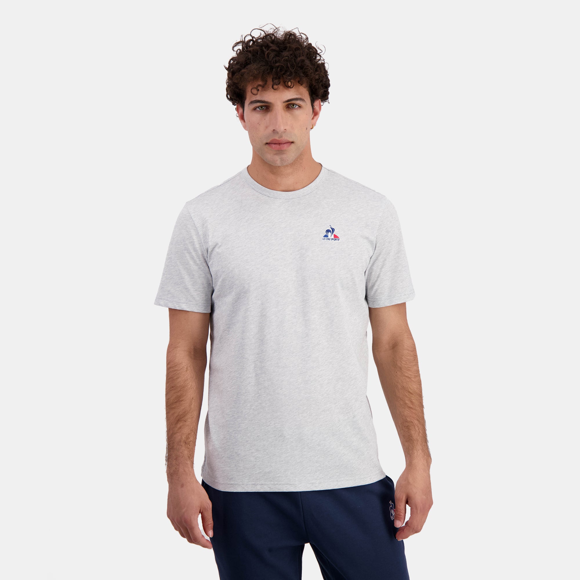 2423687-ESS Tee SS N°2 M gris chiné clair | T-shirt Homme