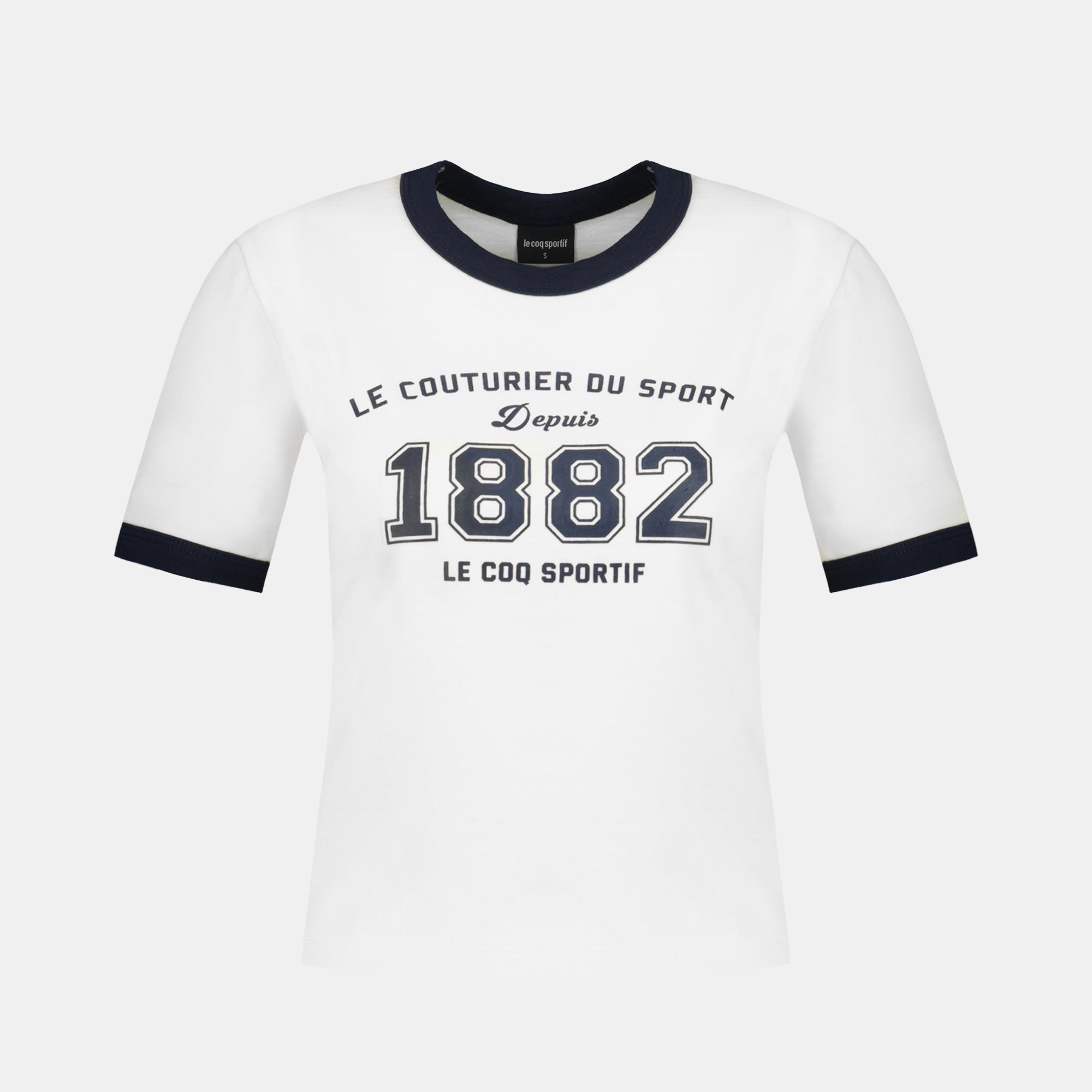 2511005-SMU HERITAGE Tee Crop N°1 W marshmallow | T-shirt Femme