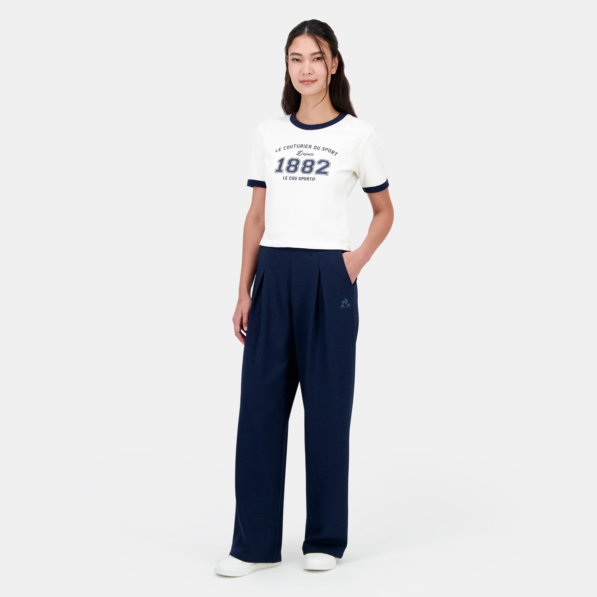 2511011-SMU HERITAGE Pant Droit N°1 W dark velve | Pantalon Femme