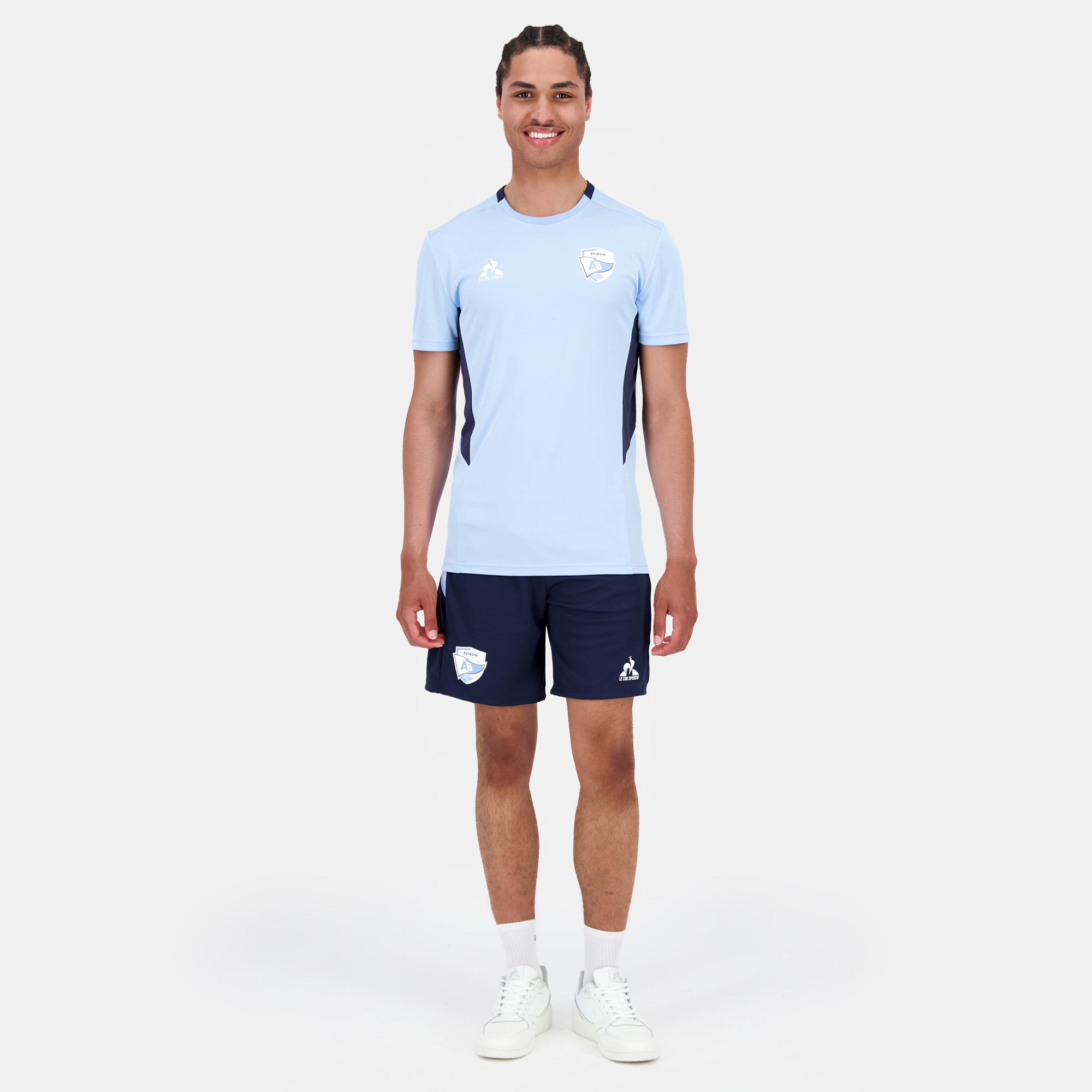 2520345-AB TRAINING Short Fitness Zip M dress bl | Short Homme