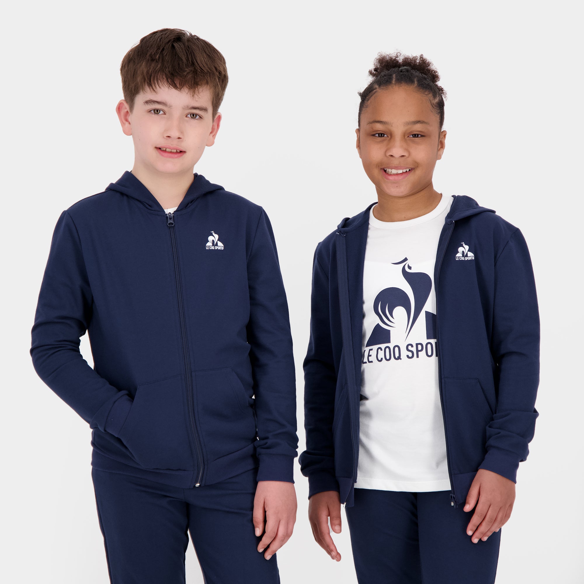 2520445-ESS FZ Hoody N°1 Enfant blue light | Sweat zippé à capuche Enfant