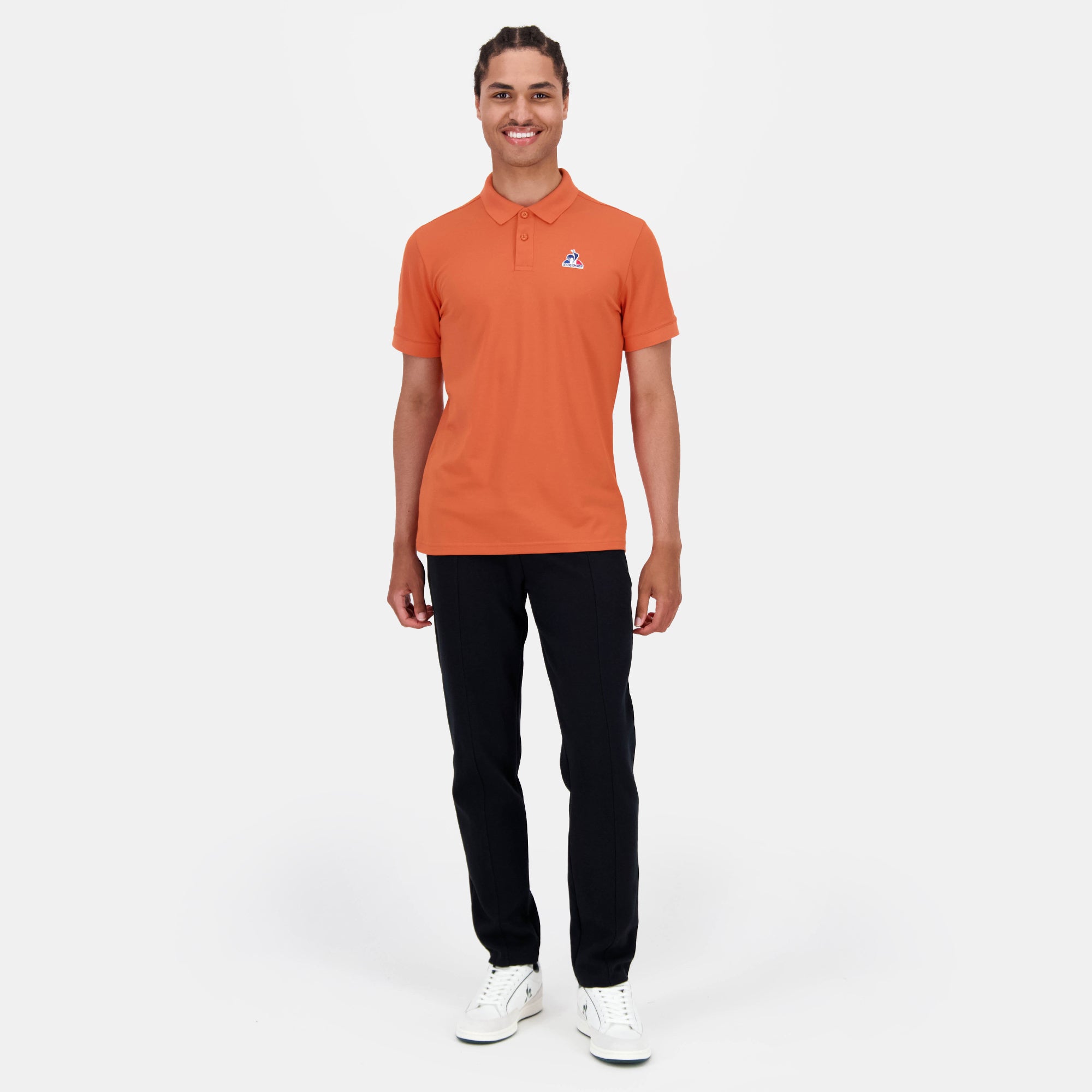 2520479-ESS Polo SS N°1 M orange camuset | Polo Homme