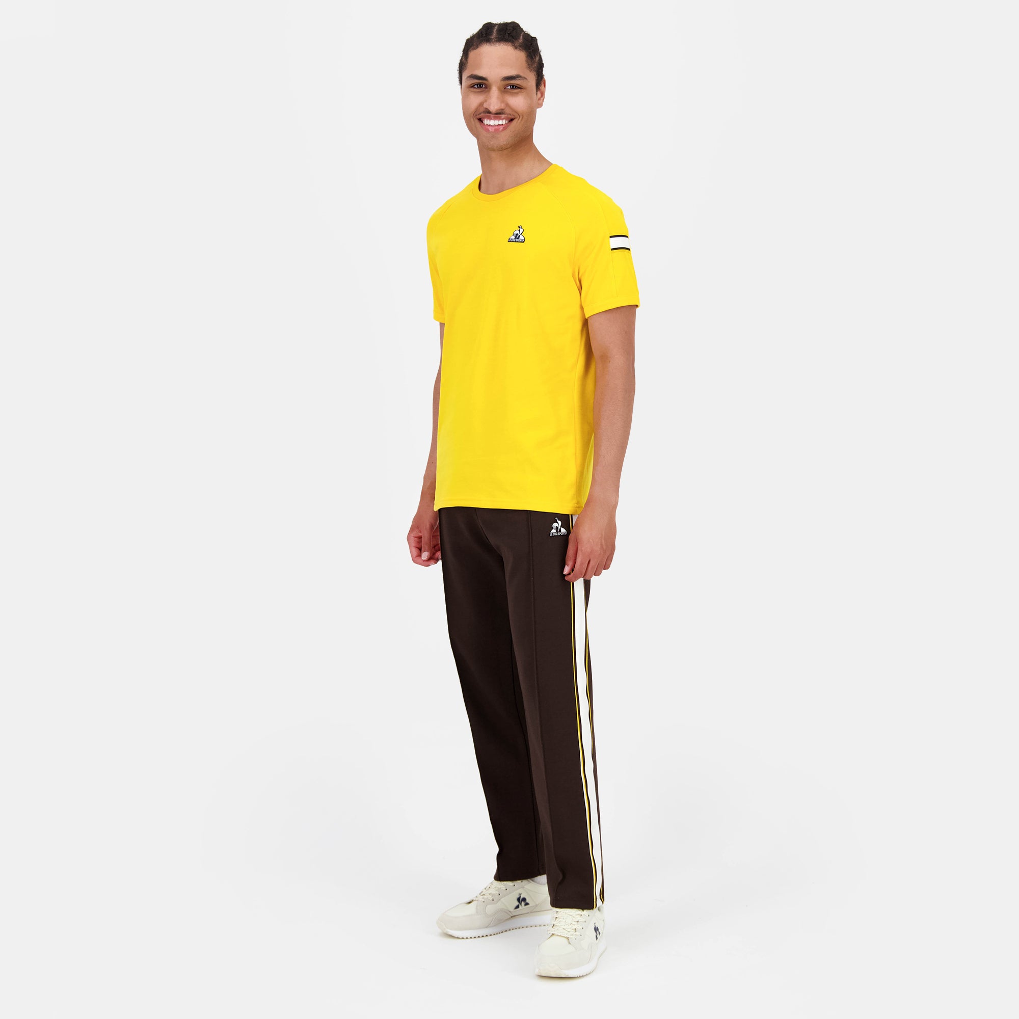 2520878-HERITAGE LF Tee SS N°1 M amber yellow | T-shirt Homme