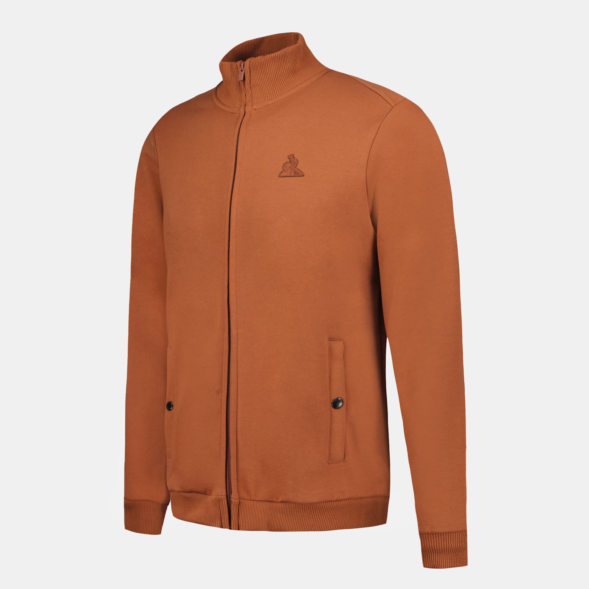 2520917-ESS T/T FZ Sweat N°1 M ginger bread | Sweat zippé Homme