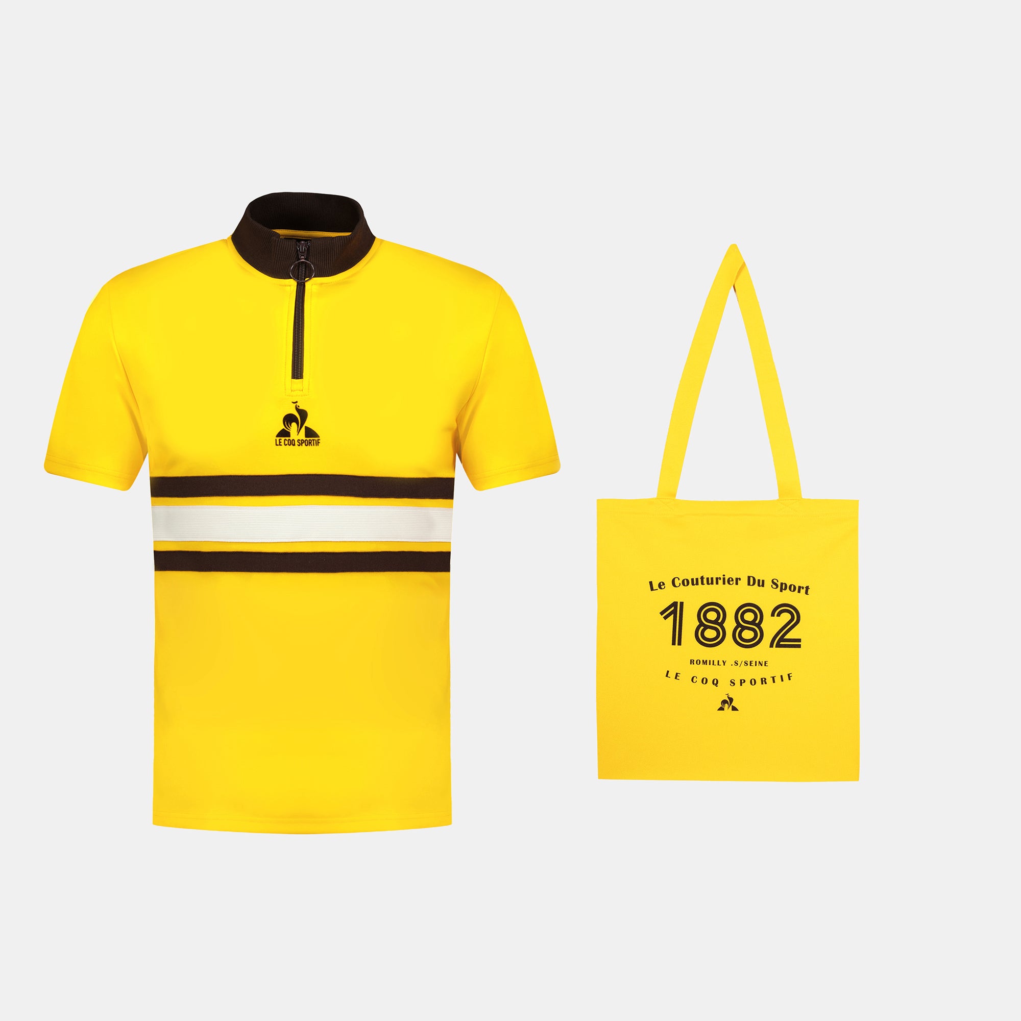 2521173-HERITAGE LF Ens. Maillot Cyclisme+sac M | Maillot jaune Unisexe