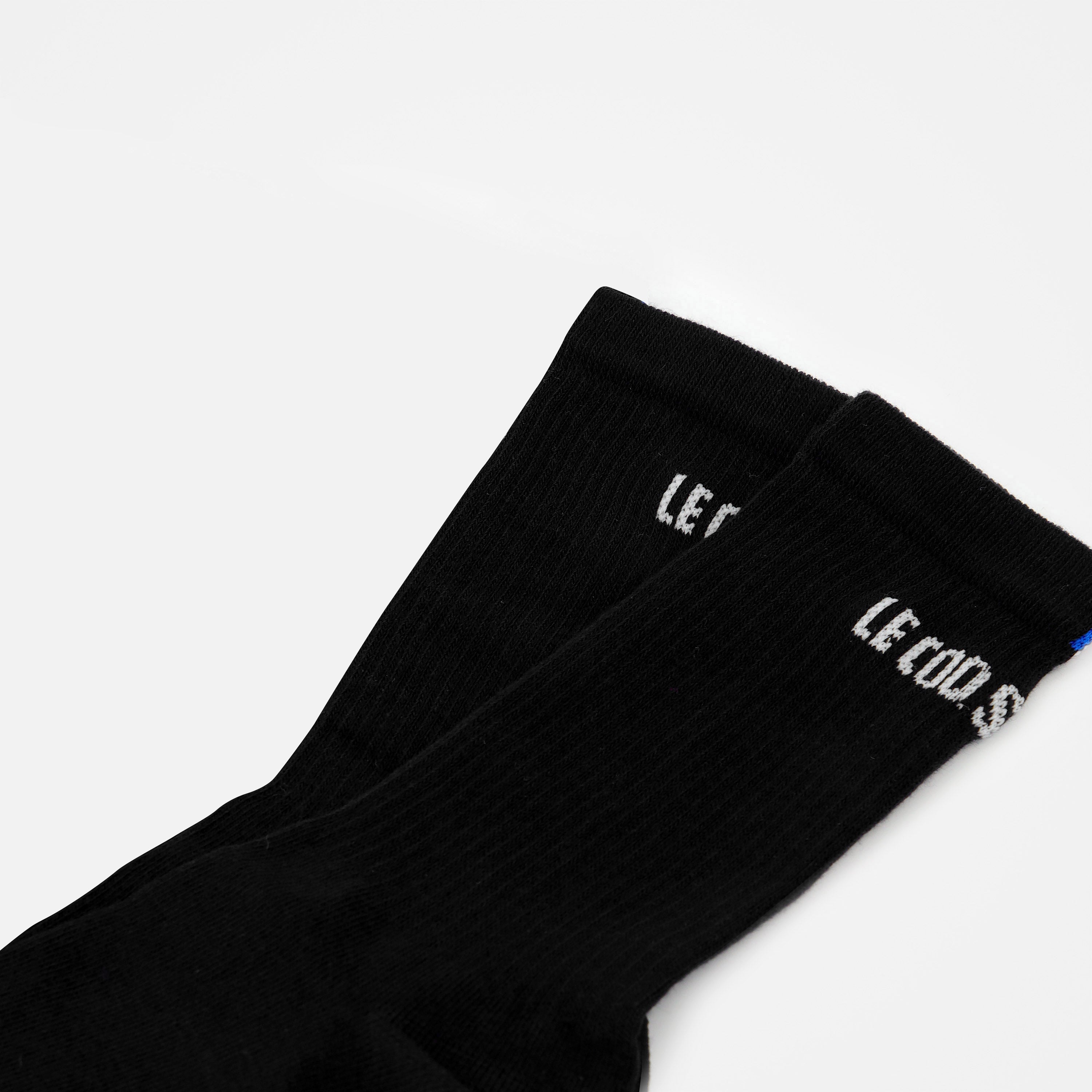 2210751-ESS Chaussettes Haute X2 N°1 black  | Socks Unisex