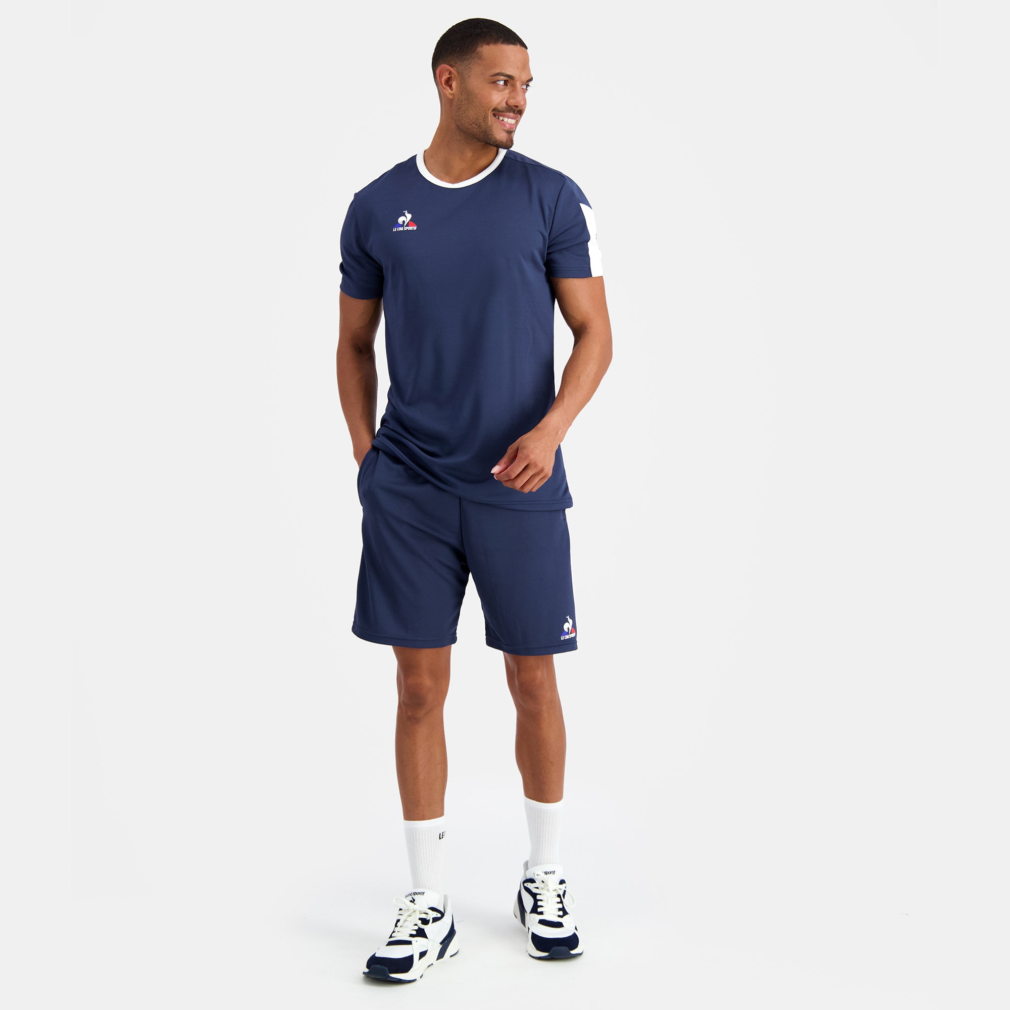 2220020-N°1 TRAINING Tee SS M dress blues  | Camiseta Hombre