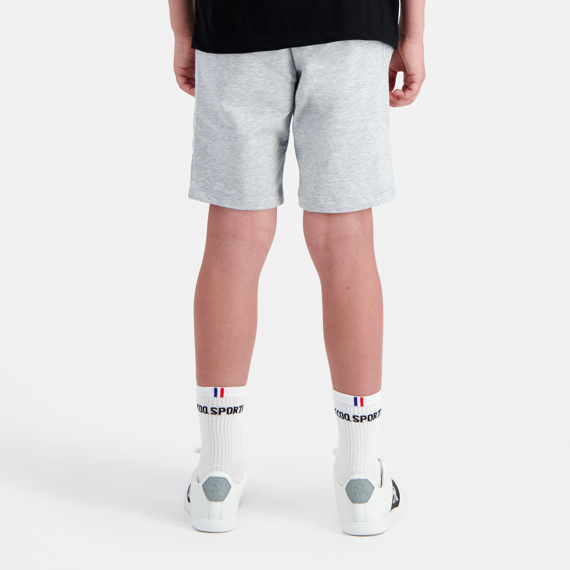 2310339-ESS Short Regular N°1 Enfant gris chiné  | Pantalones Cortos Regular para Niño
