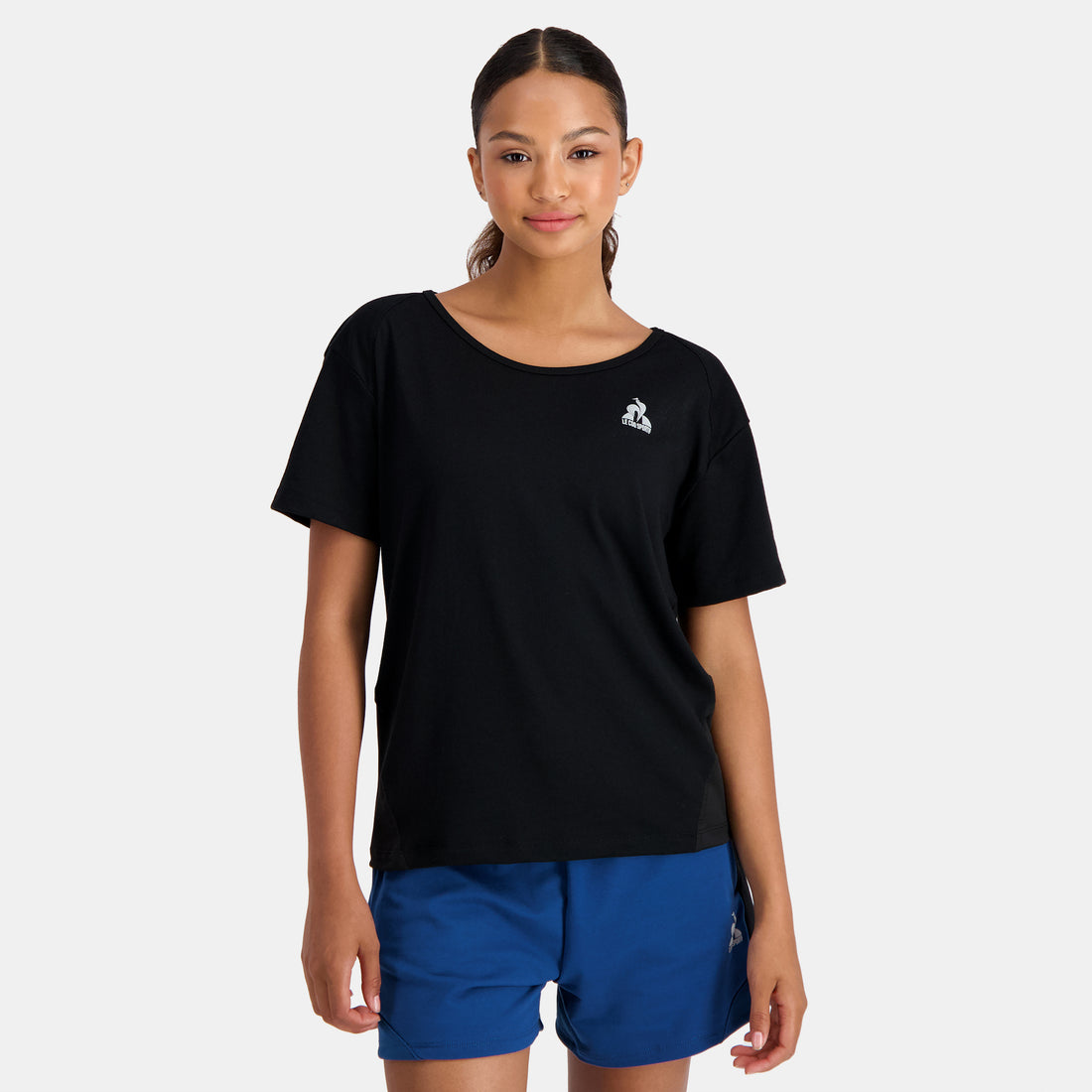 2310658-TRAINING LF Tee SS N°4 W black  | Camiseta Mujer