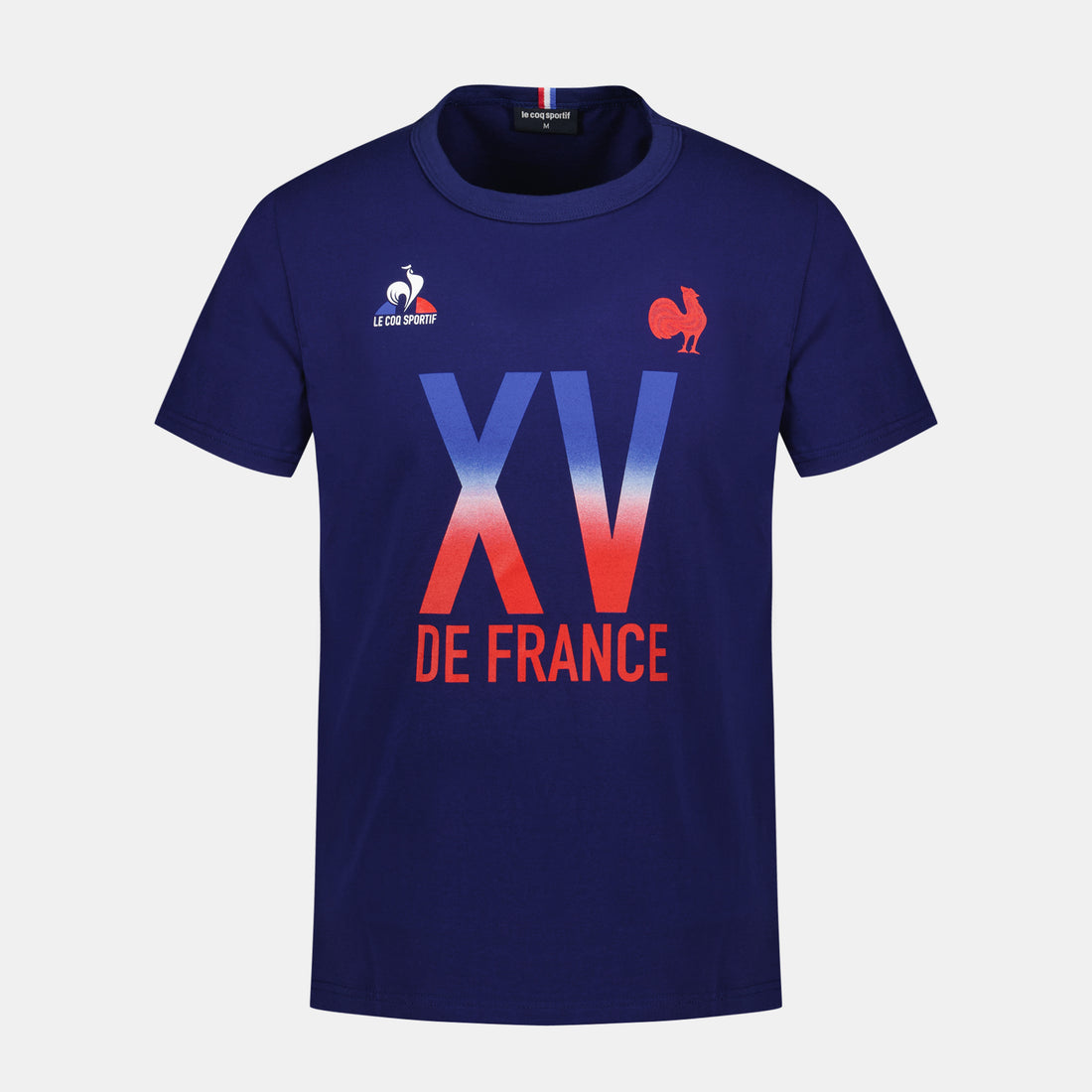 2320110-FFR FANWEAR Tee SS N°2 M bleu FR intense | T-shirt Homme XV de France
