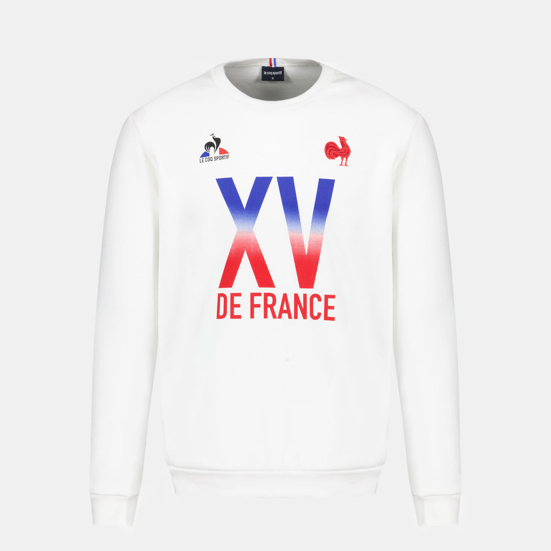 2320112-FFR FANWEAR Crew Sweat N°2 M new optical  | Round-Neck Sweatshirtshirt for men XV de France