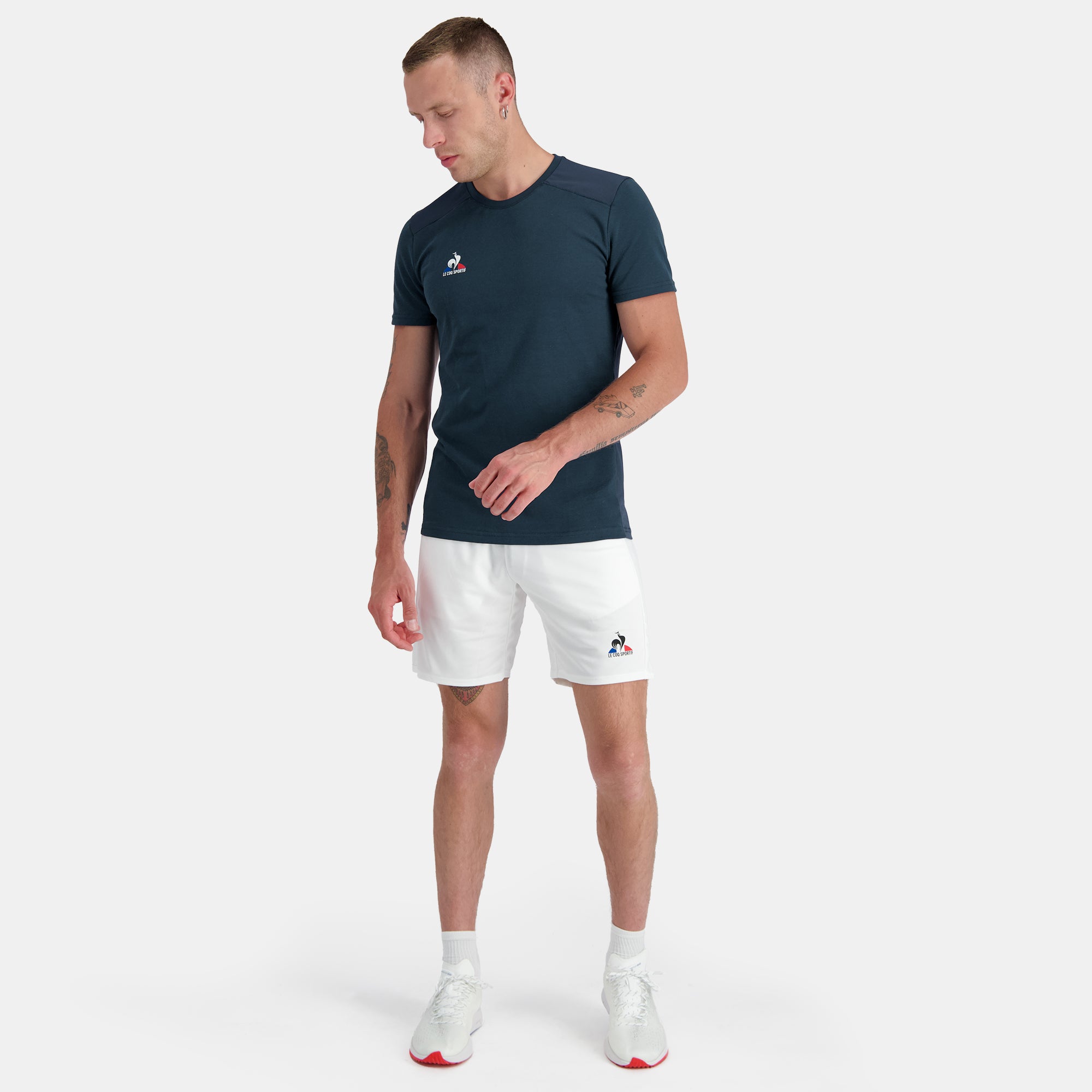 2320133-TENNIS Tee SS N°4 M dress blues  | Camiseta Hombre