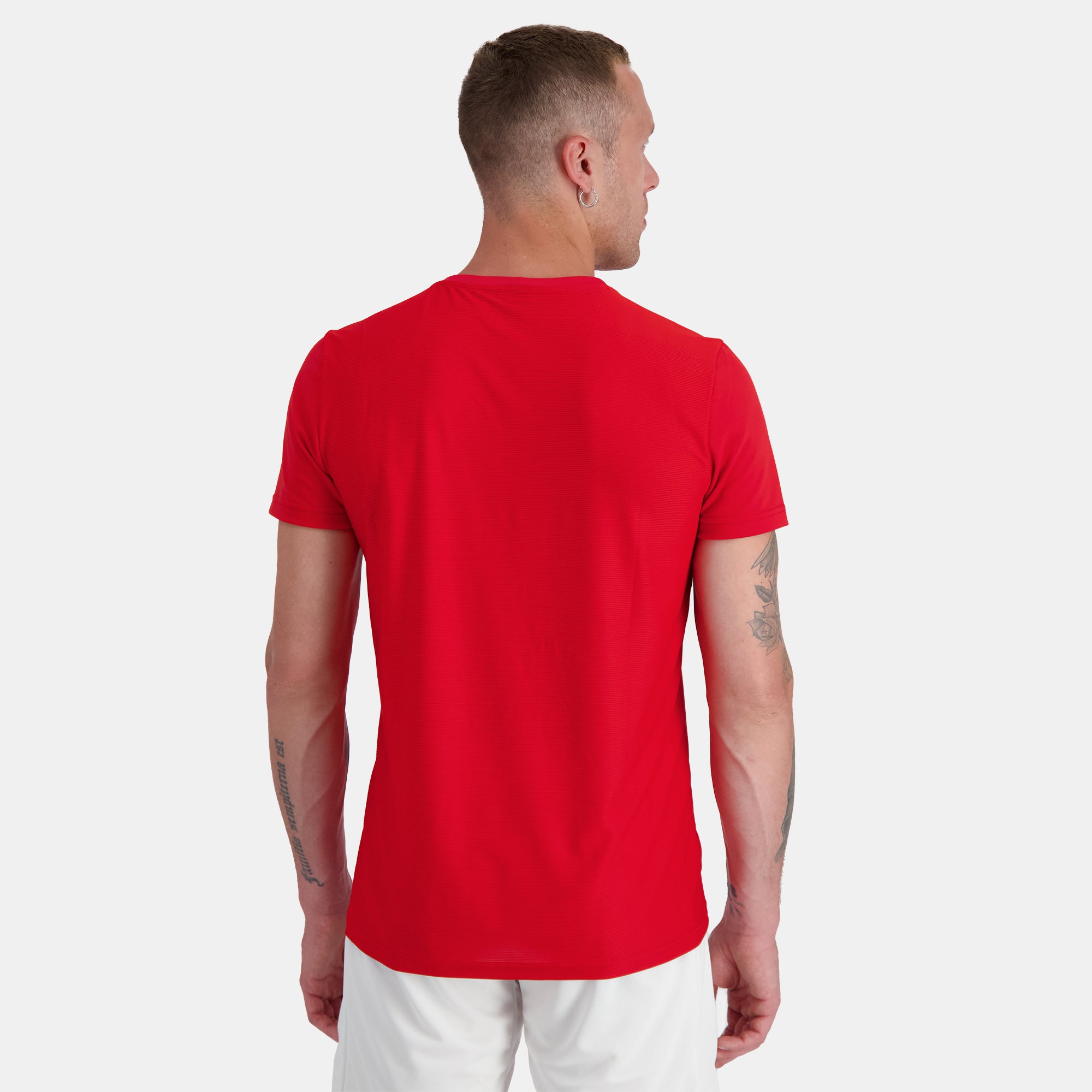 2320136-TENNIS Tee SS N°4 M pur rouge  | Camiseta Hombre