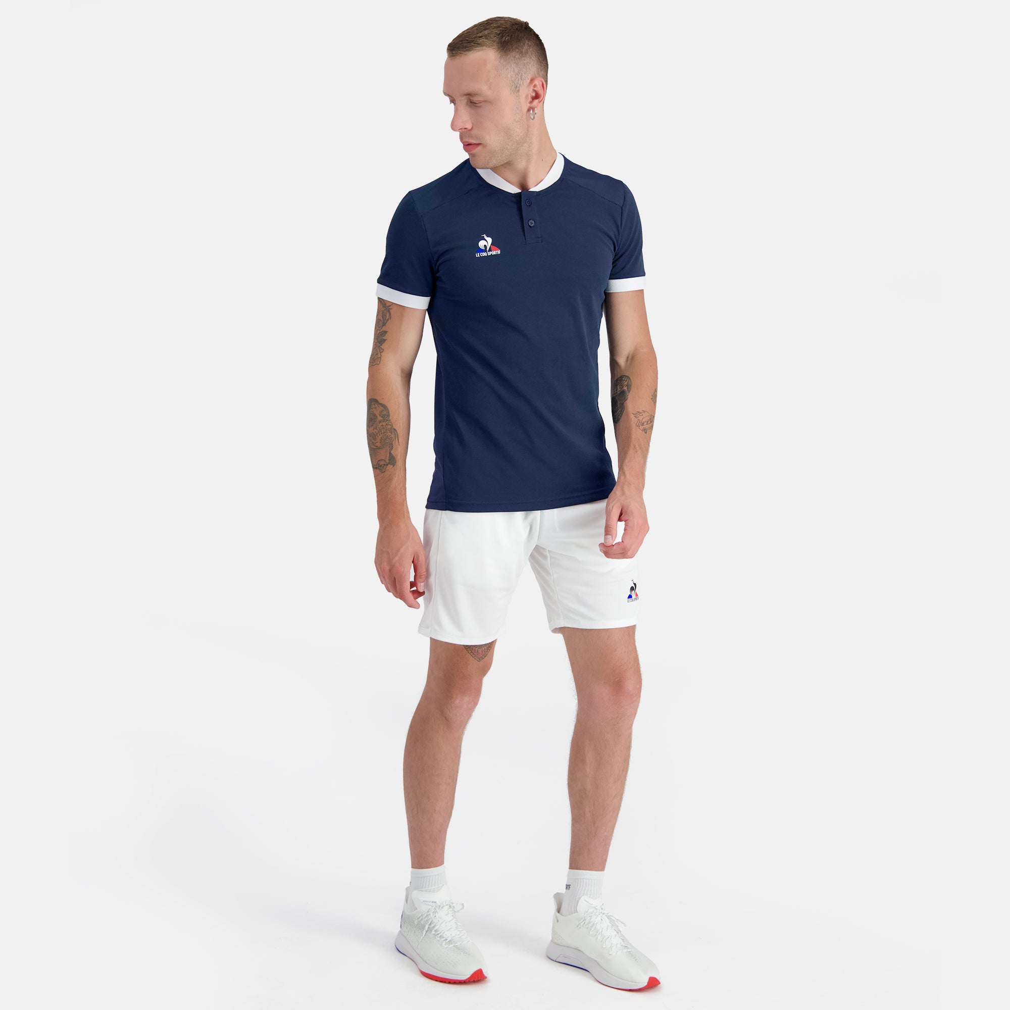 2320140-TENNIS Polo SS N°7 M dress blues/new opt  | Polo Shirt for men