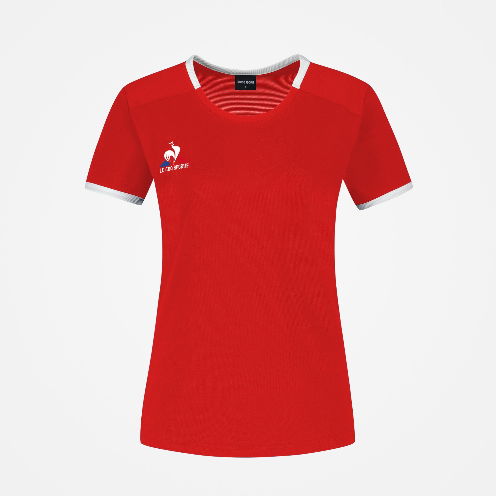 2320149-TENNIS Tee SS N°2 W pur rouge/new optica  | Maglietta Donna