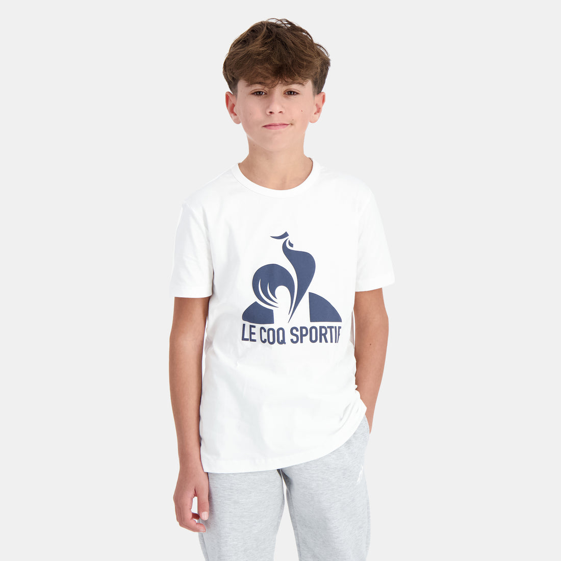 2320654-ESS Tee SS N°1 Enfant new optical white  | T-Shirt for kids