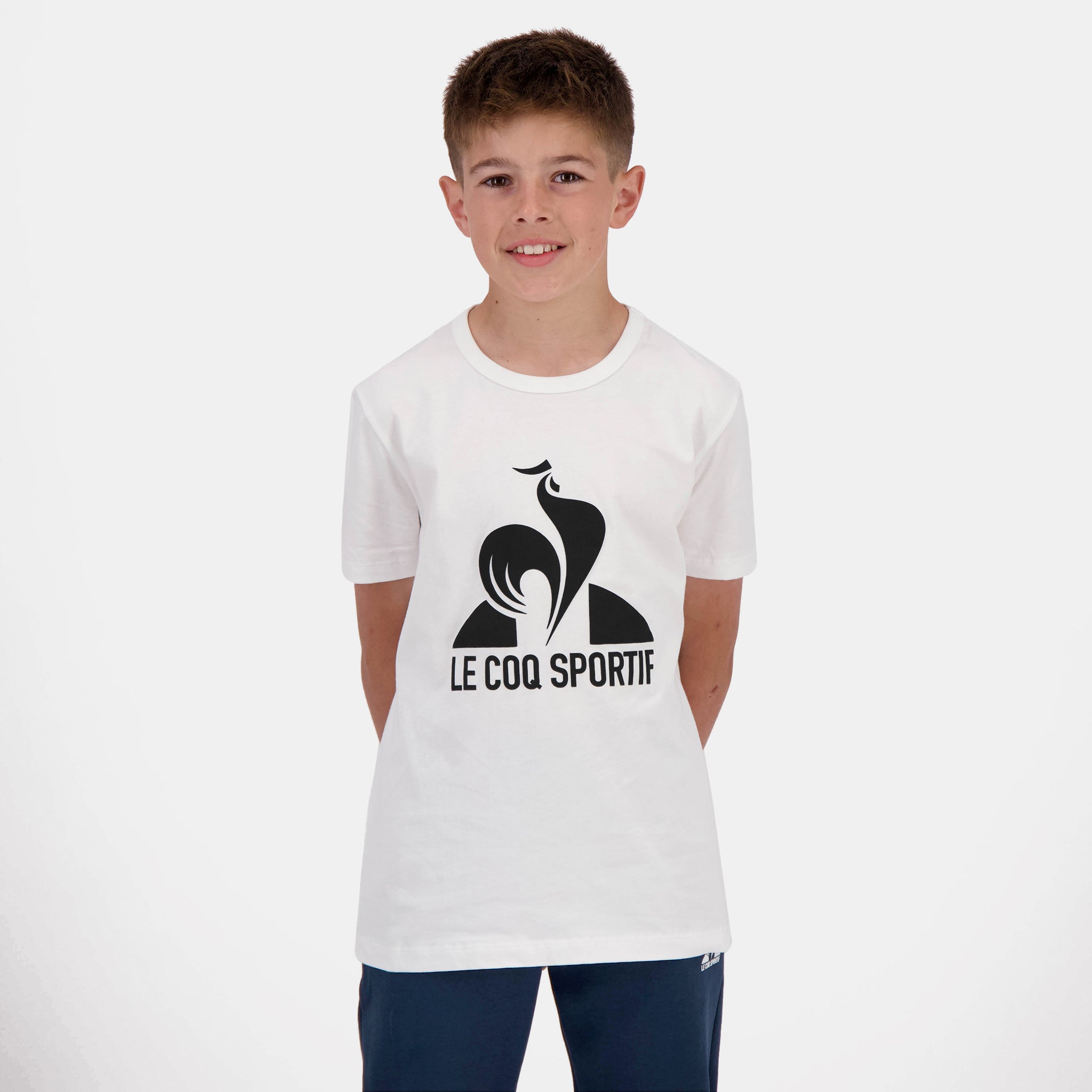 2320654-ESS Tee SS N°1 Enfant new optical white  | T-Shirt for kids