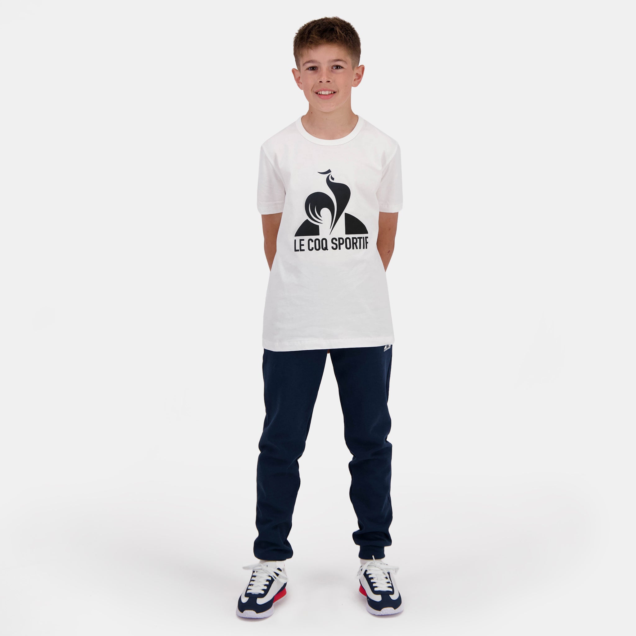 2320654-ESS Tee SS N°1 Enfant new optical white  | T-Shirt for kids