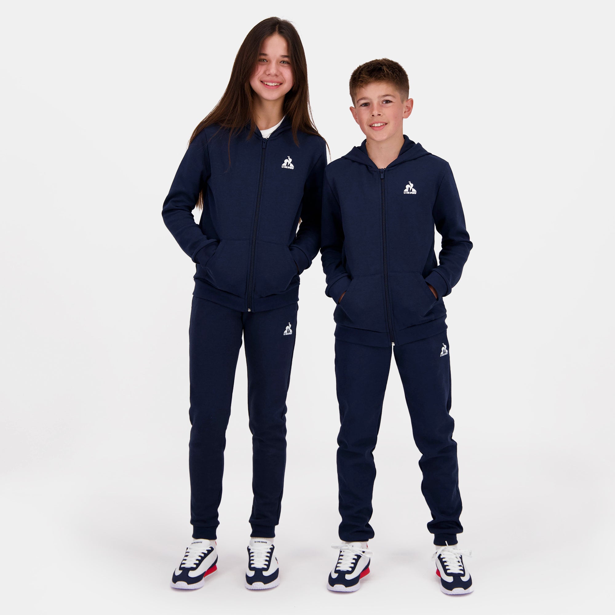 2320658-ESS FZ Hoody N°1 Enfant dress blues  | Felpa Con Cappuccio Con Zip Bambino