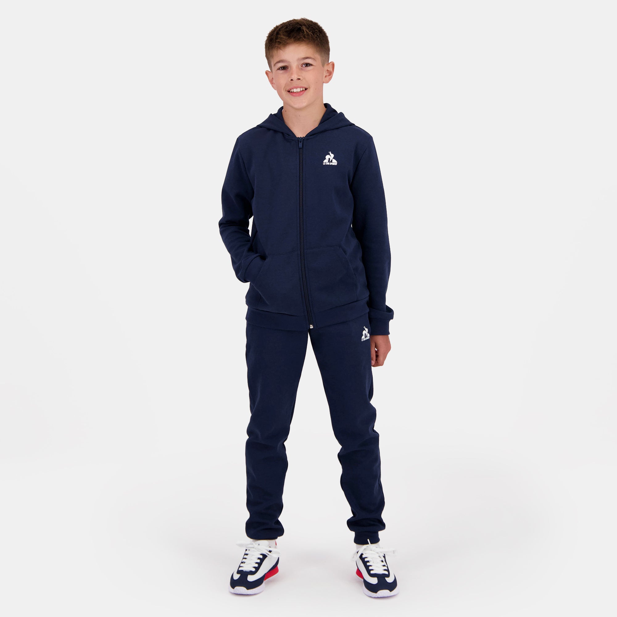 2320658-ESS FZ Hoody N°1 Enfant dress blues  | Zip-Up Hoodie for kids