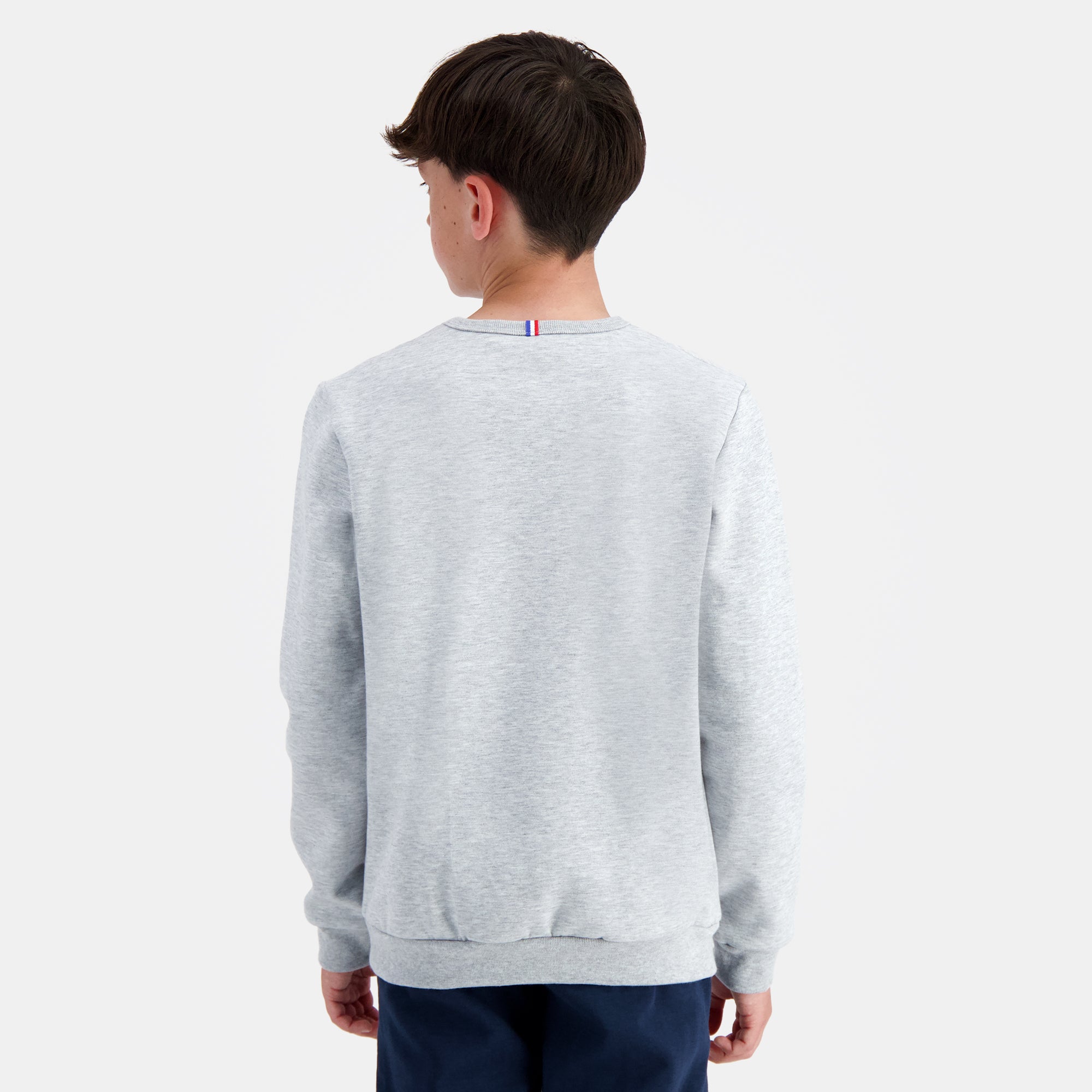 2320659-ESS Crew Sweat N°3 Enfant gris chiné cla  | Sweatshirtshirt Mit Rundhalsausschnitt für Kinder