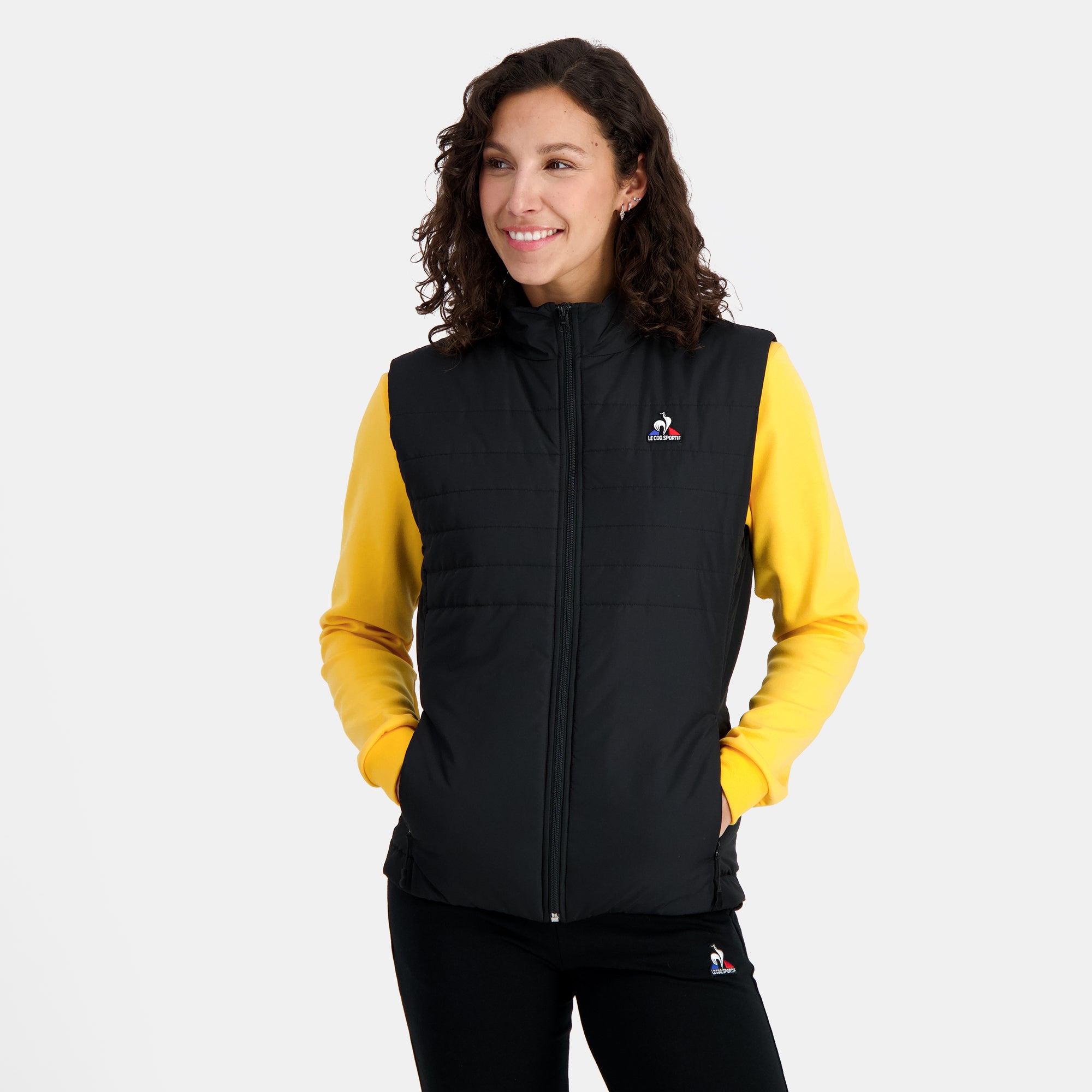 2320876-ESS Doudoune light SL N°1 W black  | Down Jacket légère sans manche for women