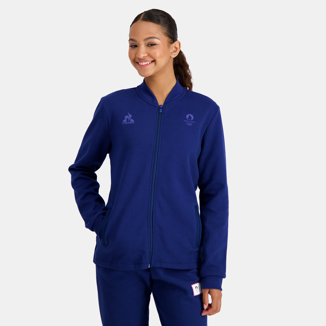 2321324-ESS P24 FZ Sweat N°1 W blue depths  | Sweatshirt for women