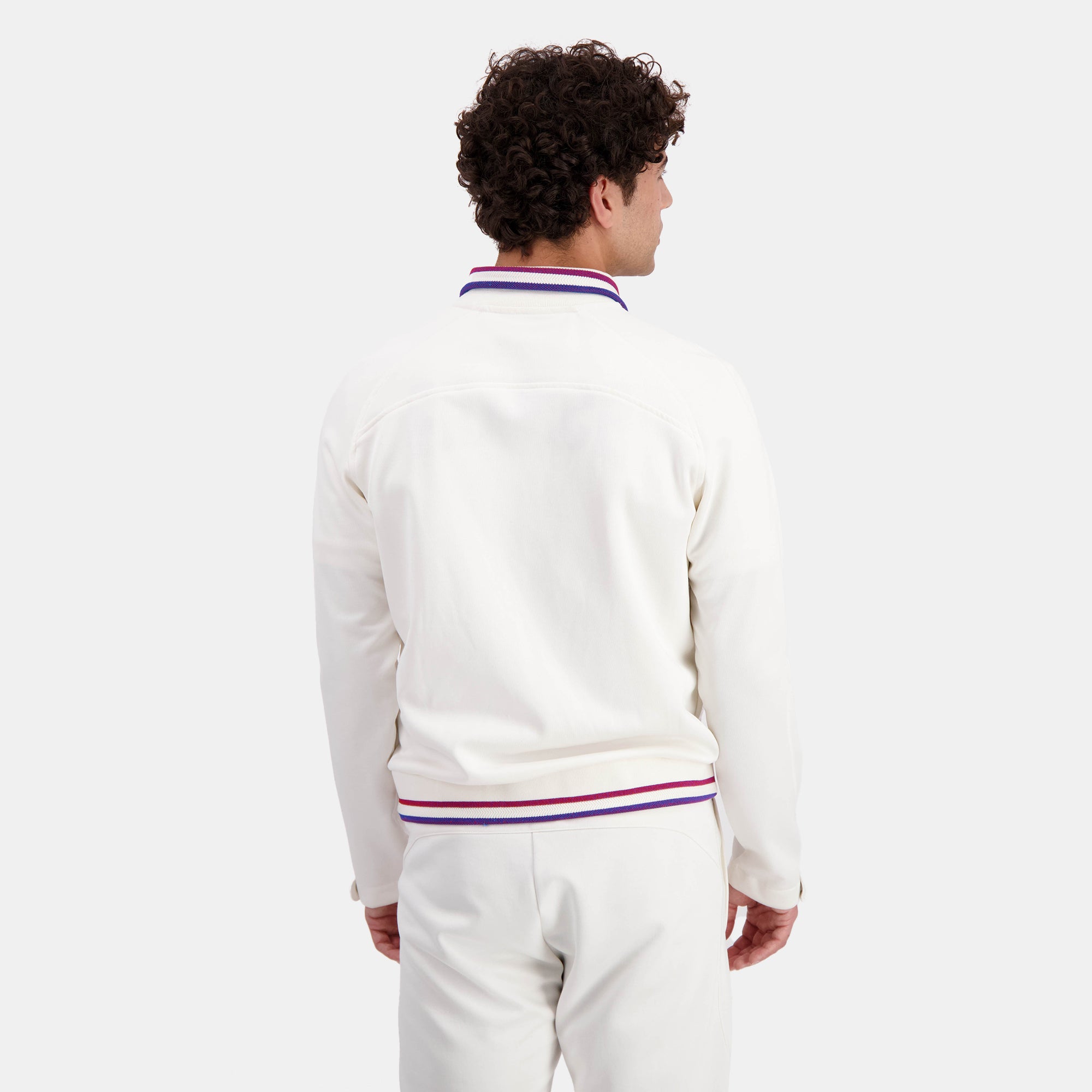 2410060-EFRO 24 FZ Sweat N°1 M écru  | Zip-Up Sweatshirtshirt for men